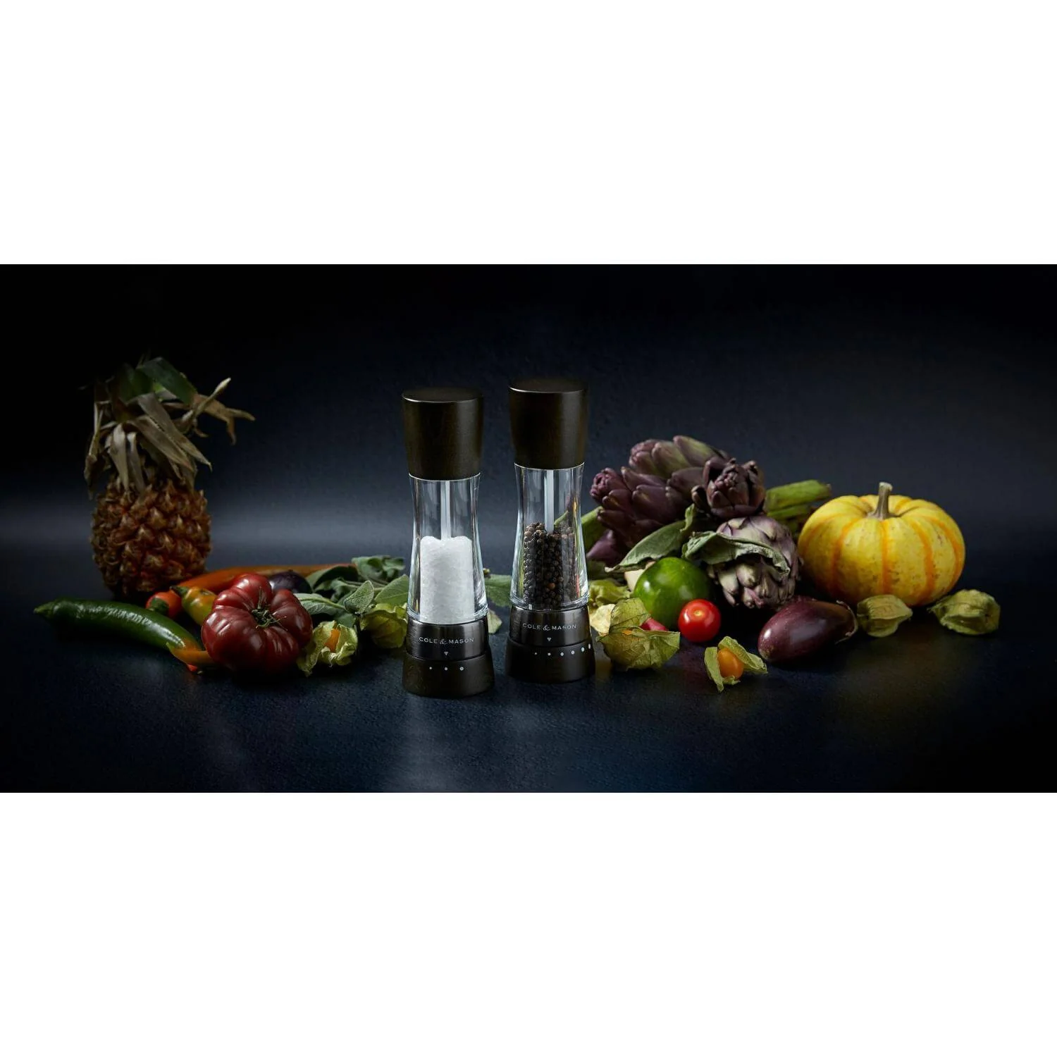 Cole & Mason Derwent Gourmet Precision+ Salt & Pepper Mill Set - Black Wood - Image 5