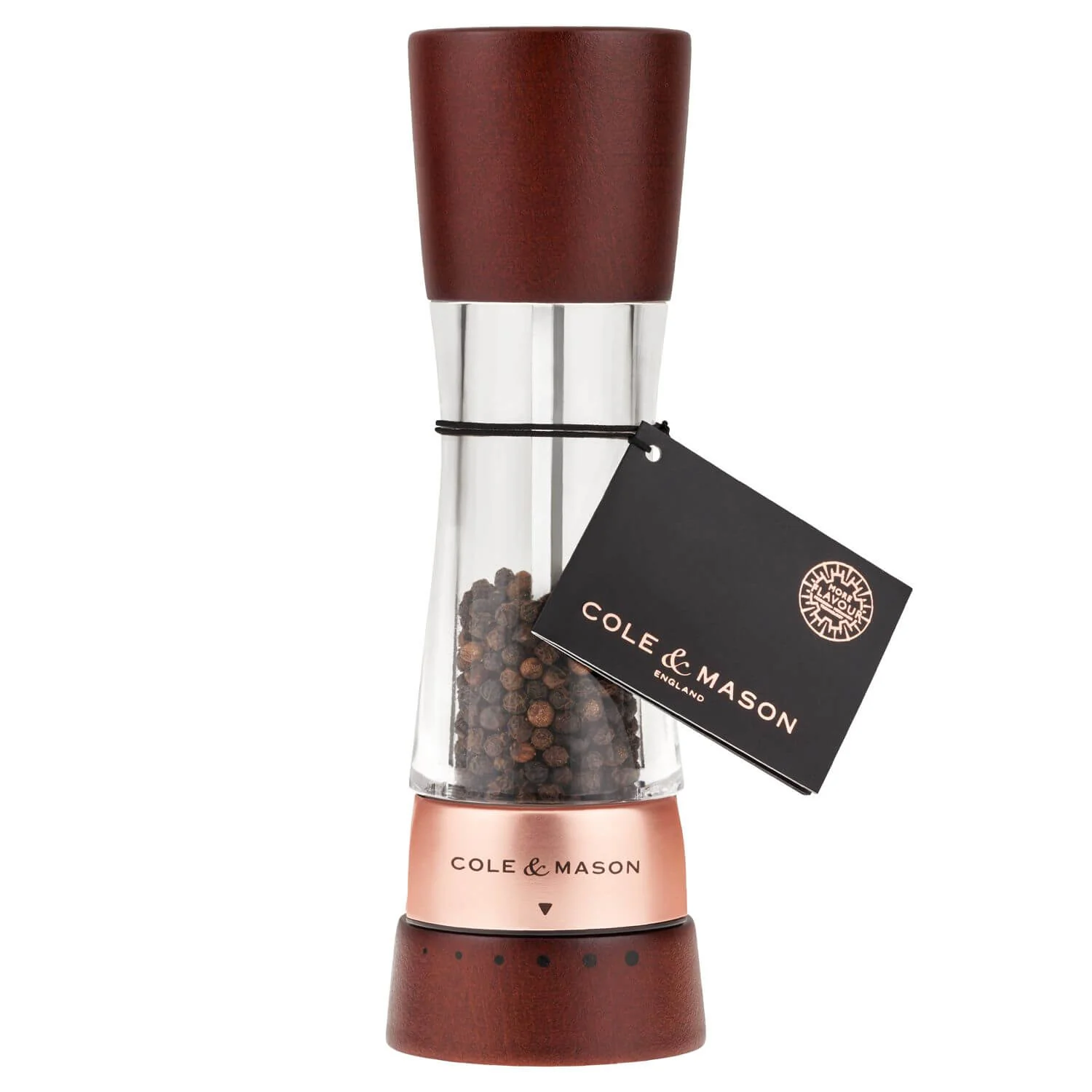 Cole & Mason Gourmet Precision+ 19cm Derwent Pepper Mill - Chestnut - Image 2