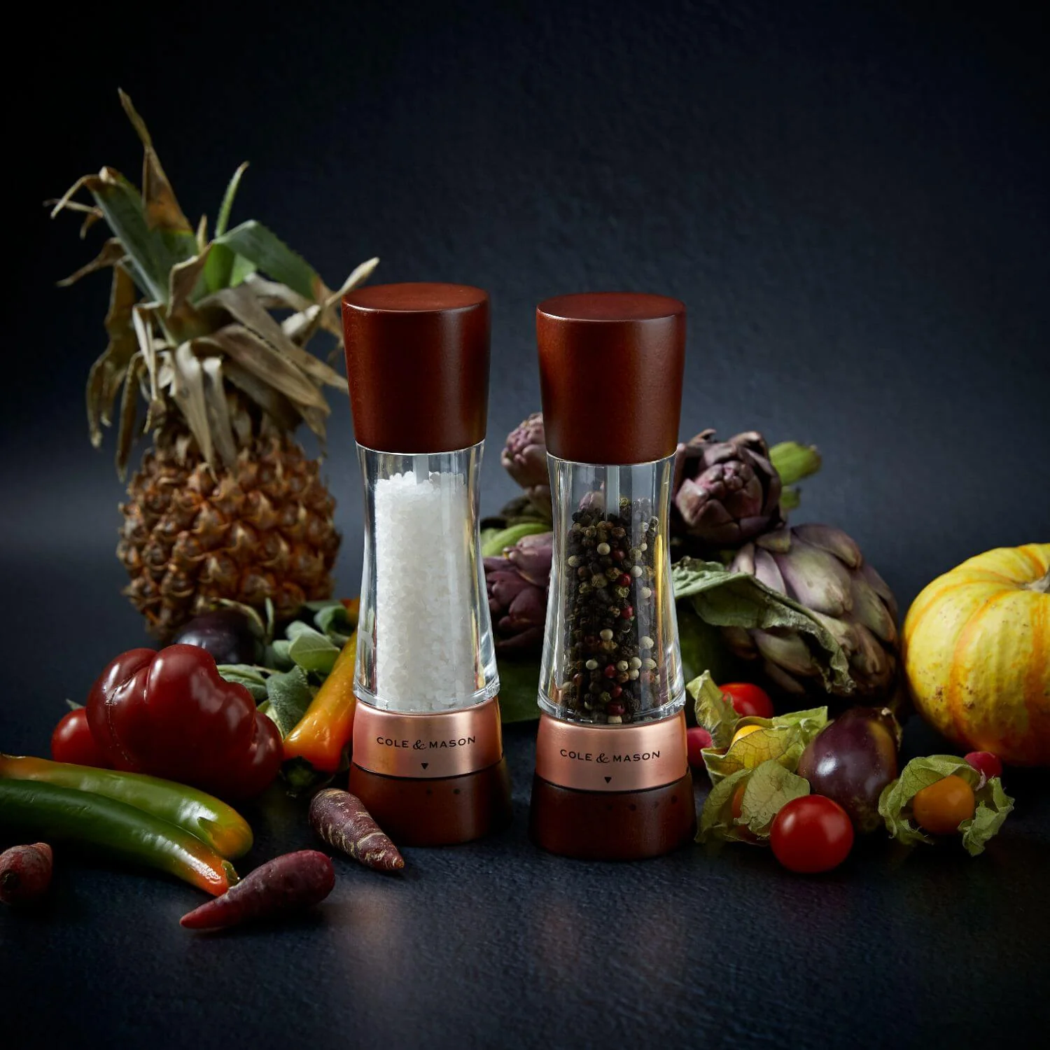 Cole & Mason Gourmet Precision+ 19cm Derwent Salt Mill - Chestnut - Image 5