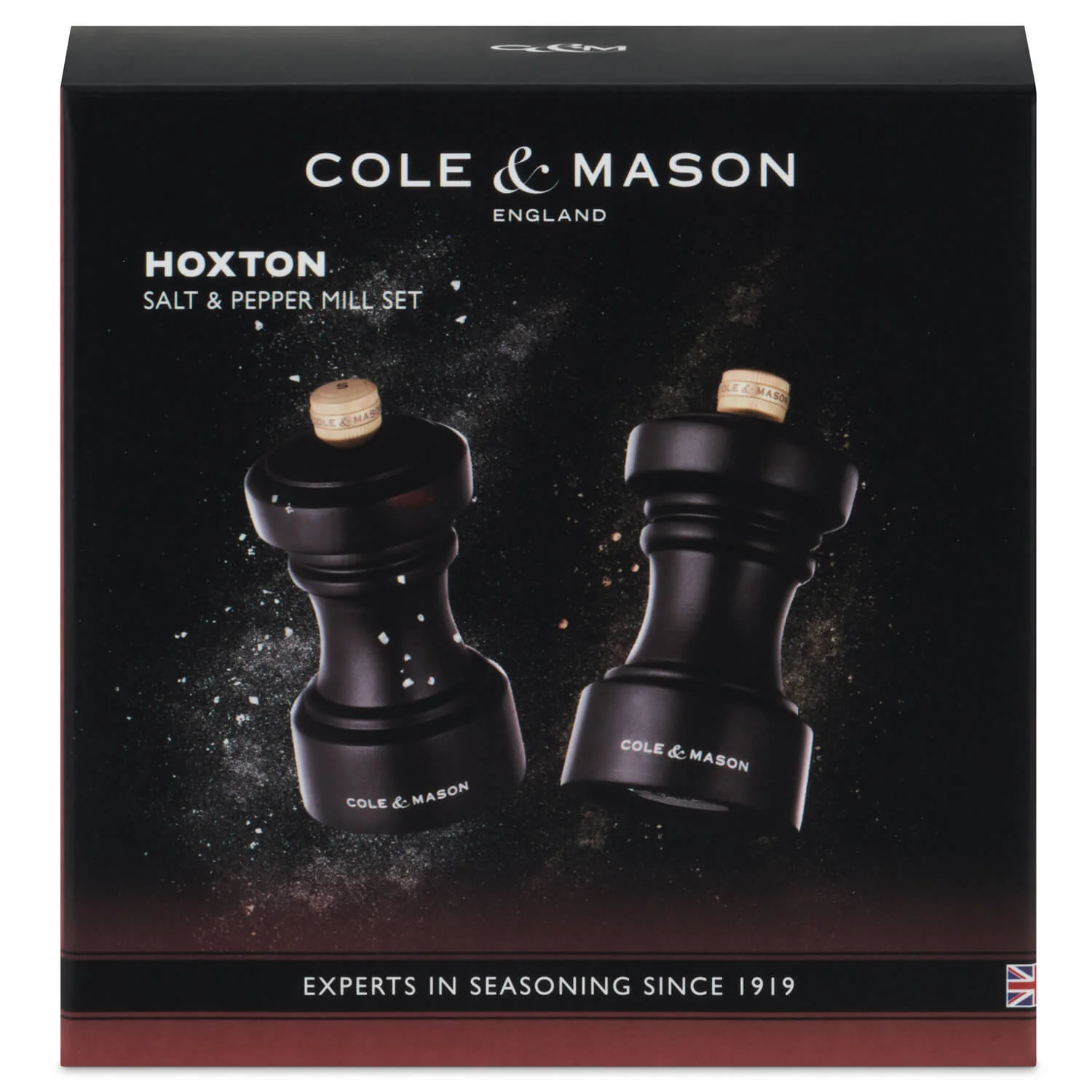 Cole & Mason Hoxton 10.4cm Beech Wood Salt & Pepper Mill Gift Set - Dark Chocolate - Image 8