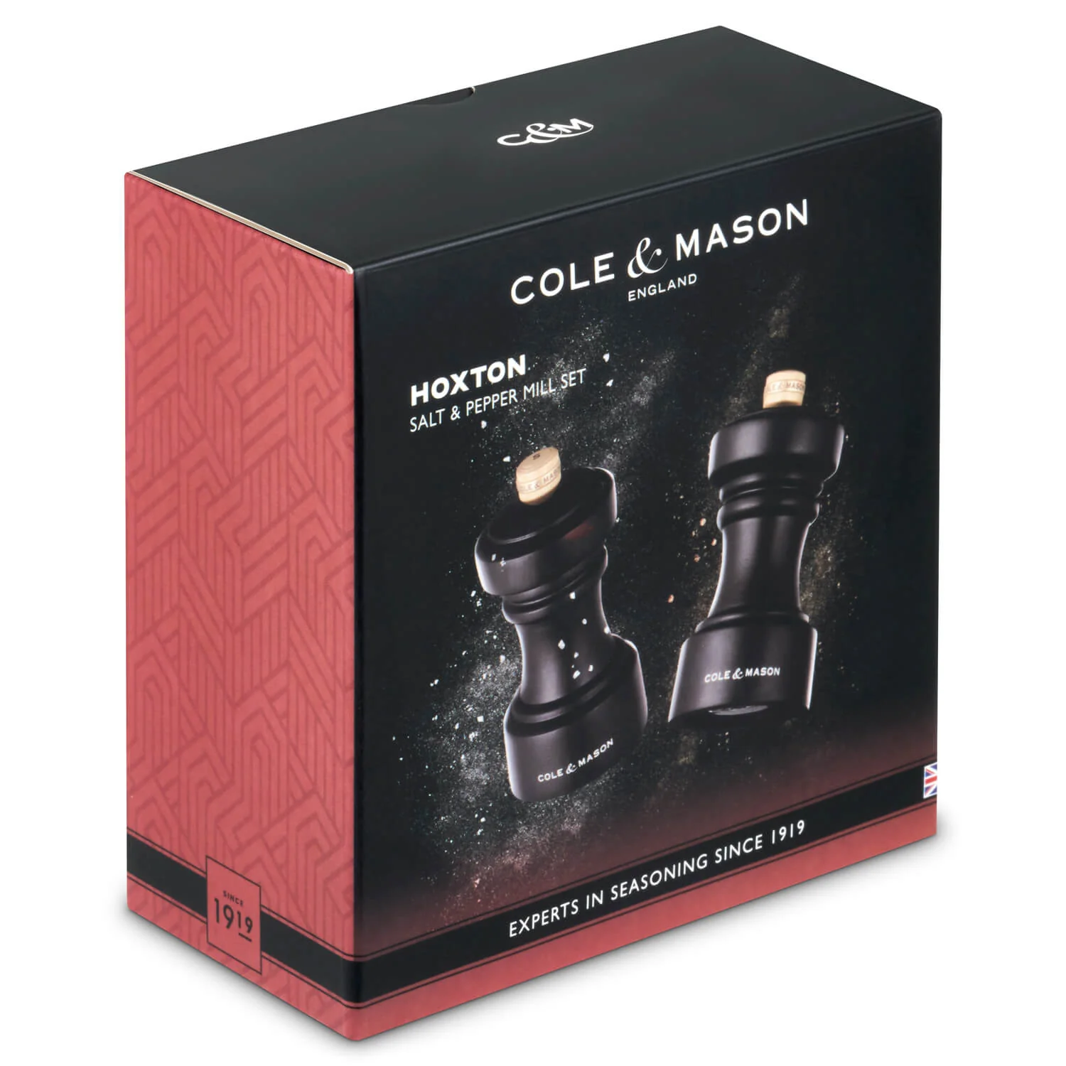Cole & Mason Hoxton 10.4cm Beech Wood Salt & Pepper Mill Gift Set - Dark Chocolate - Image 9