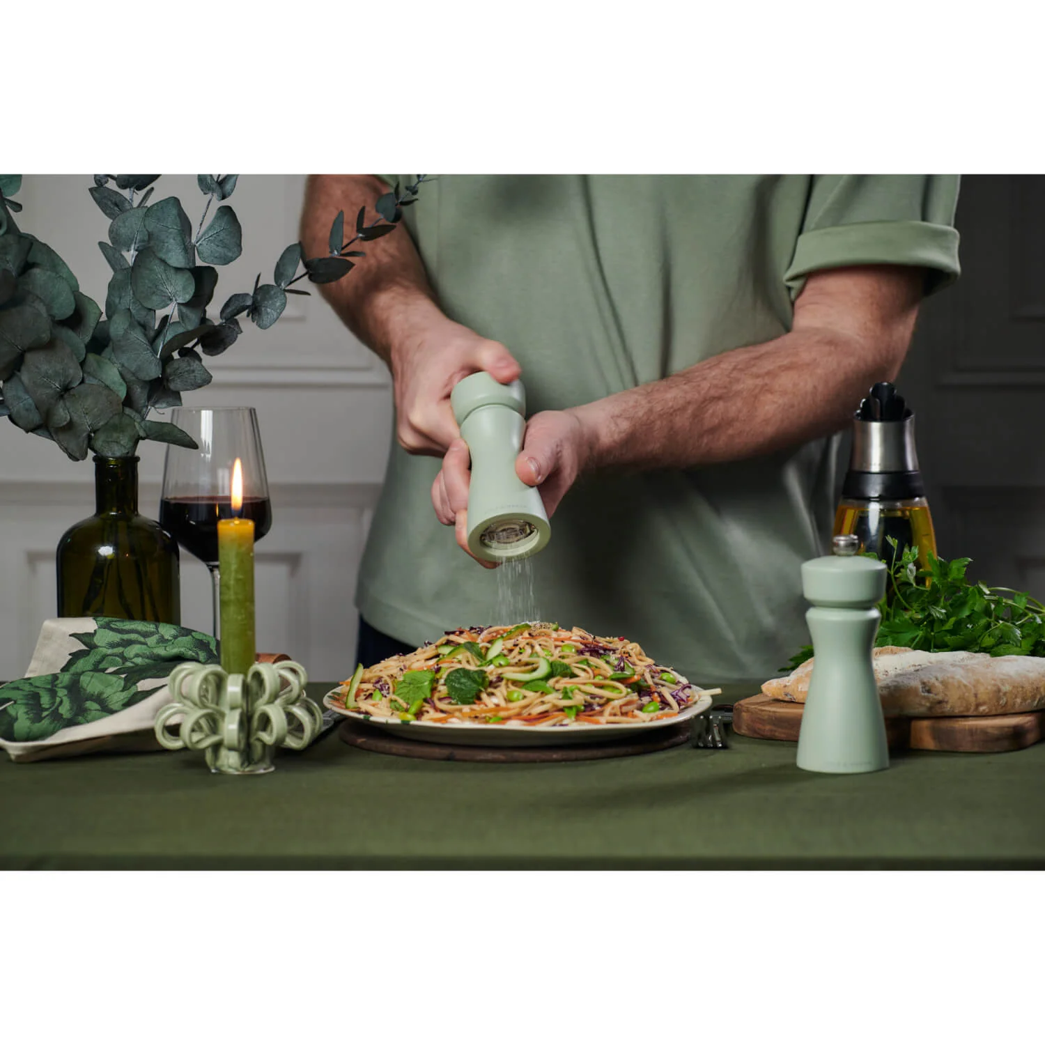 Cole & Mason Kenton 15cm Salt Or Pepper Mill - Sage - Image 11