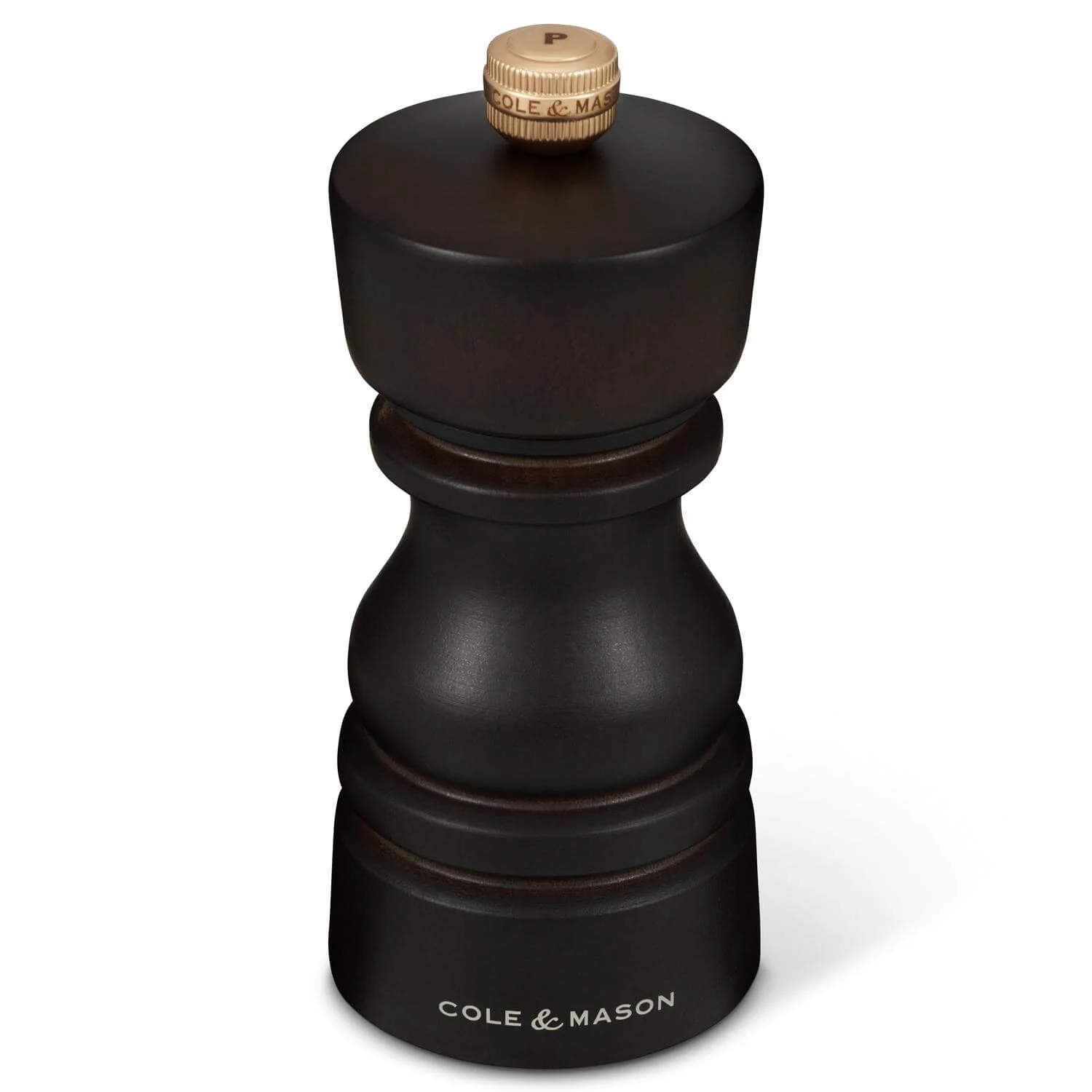 Cole & Mason London 13cm Beech Wood Pepper Mill - Dark Chocolate - Image 3