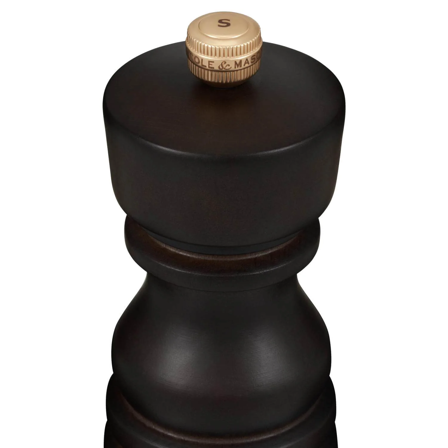 Cole & Mason London 13cm Beech Wood Salt Mill - Dark Chocolate - Image 3