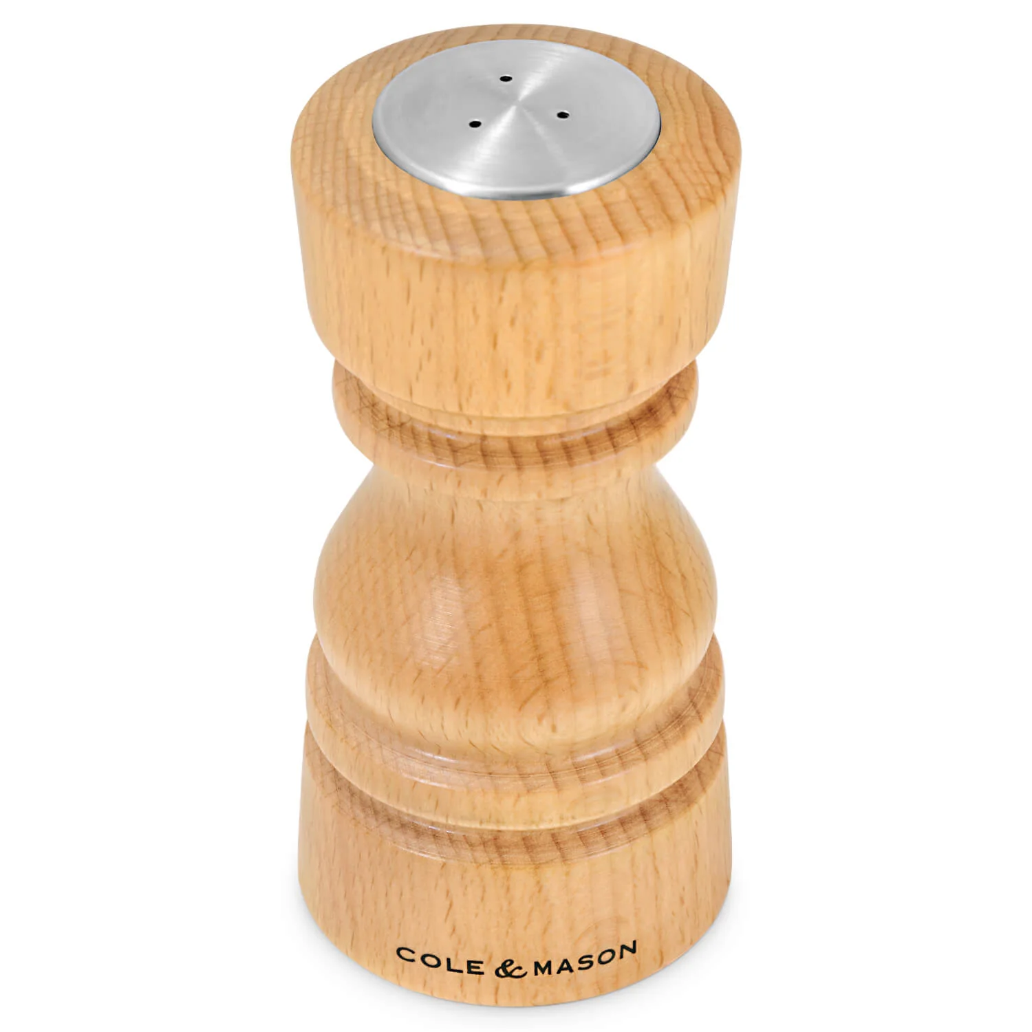 Cole & Mason London 13cm Beech Wood Salt Shaker & Pepper Mill Set - Natural - Image 2