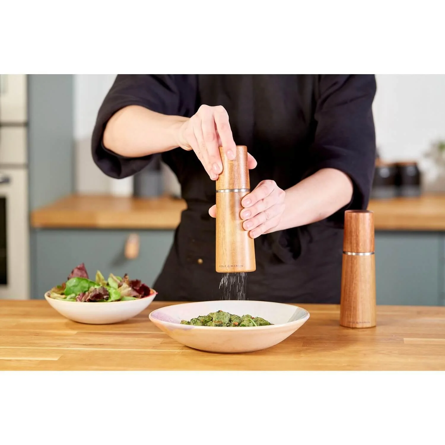 Cole & Mason Marlow Salt & Pepper Mill Set - Acacia - Image 8