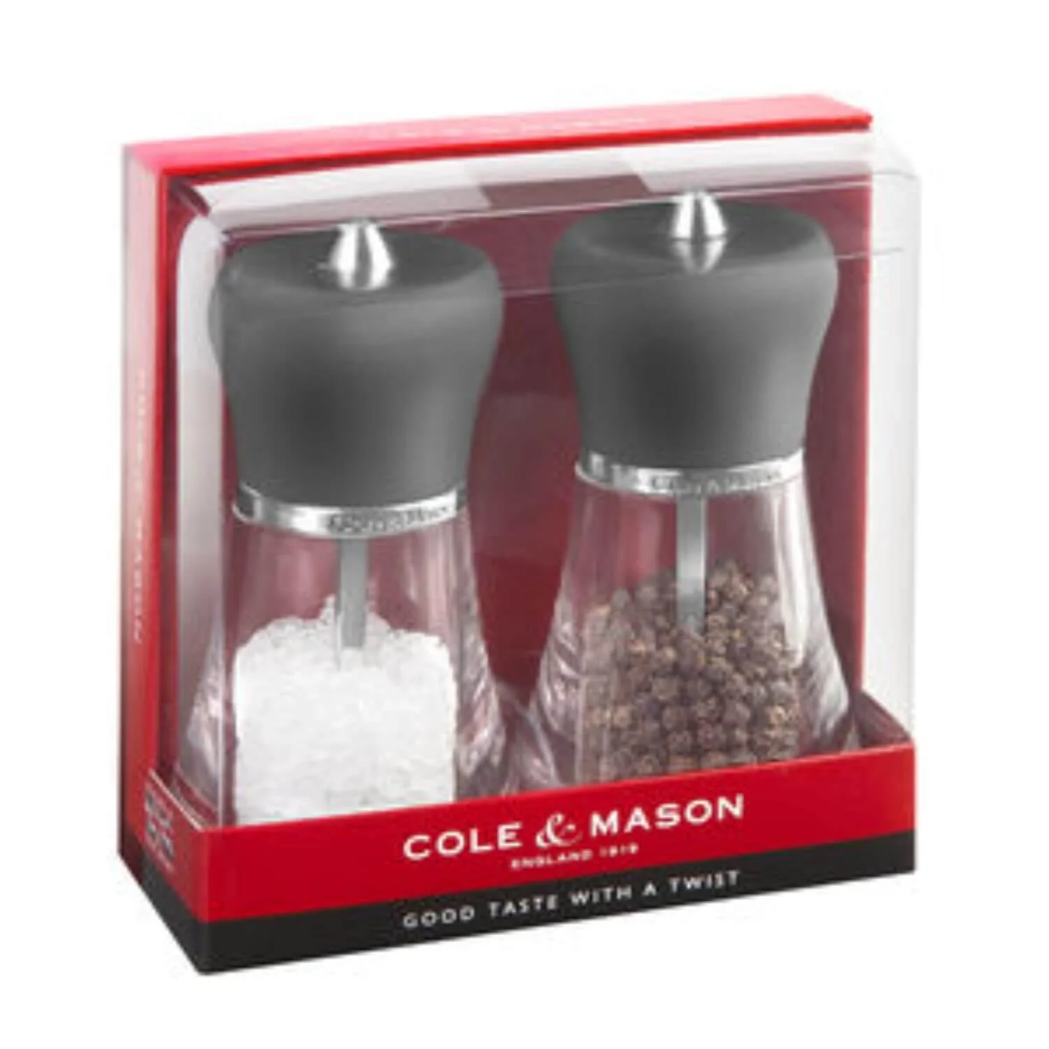 Cole & Mason Napoli Salt & Pepper Mill Set - 12cm - Image 2