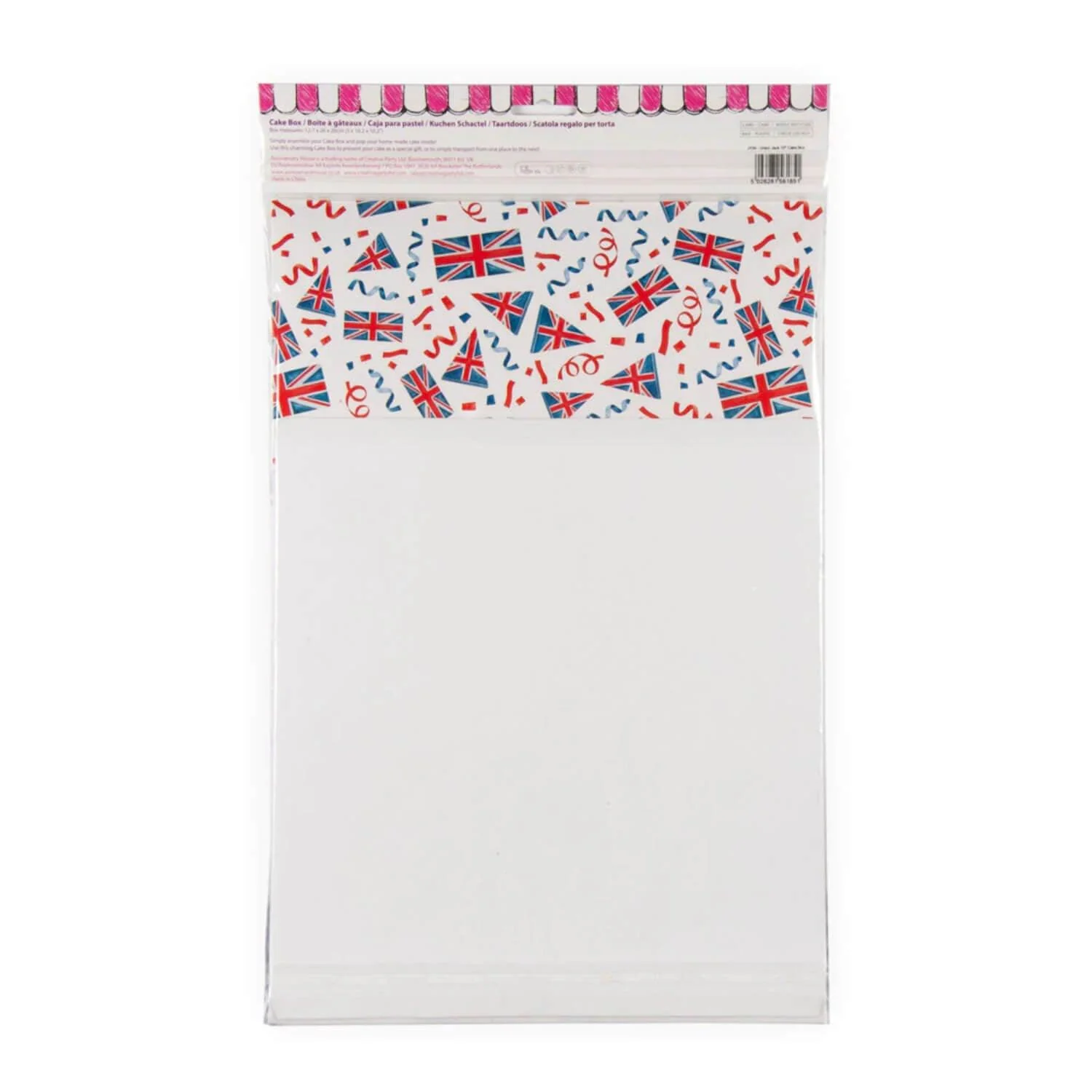 Creative Party 25.5cm Cake Box - Union Jack - Image 4