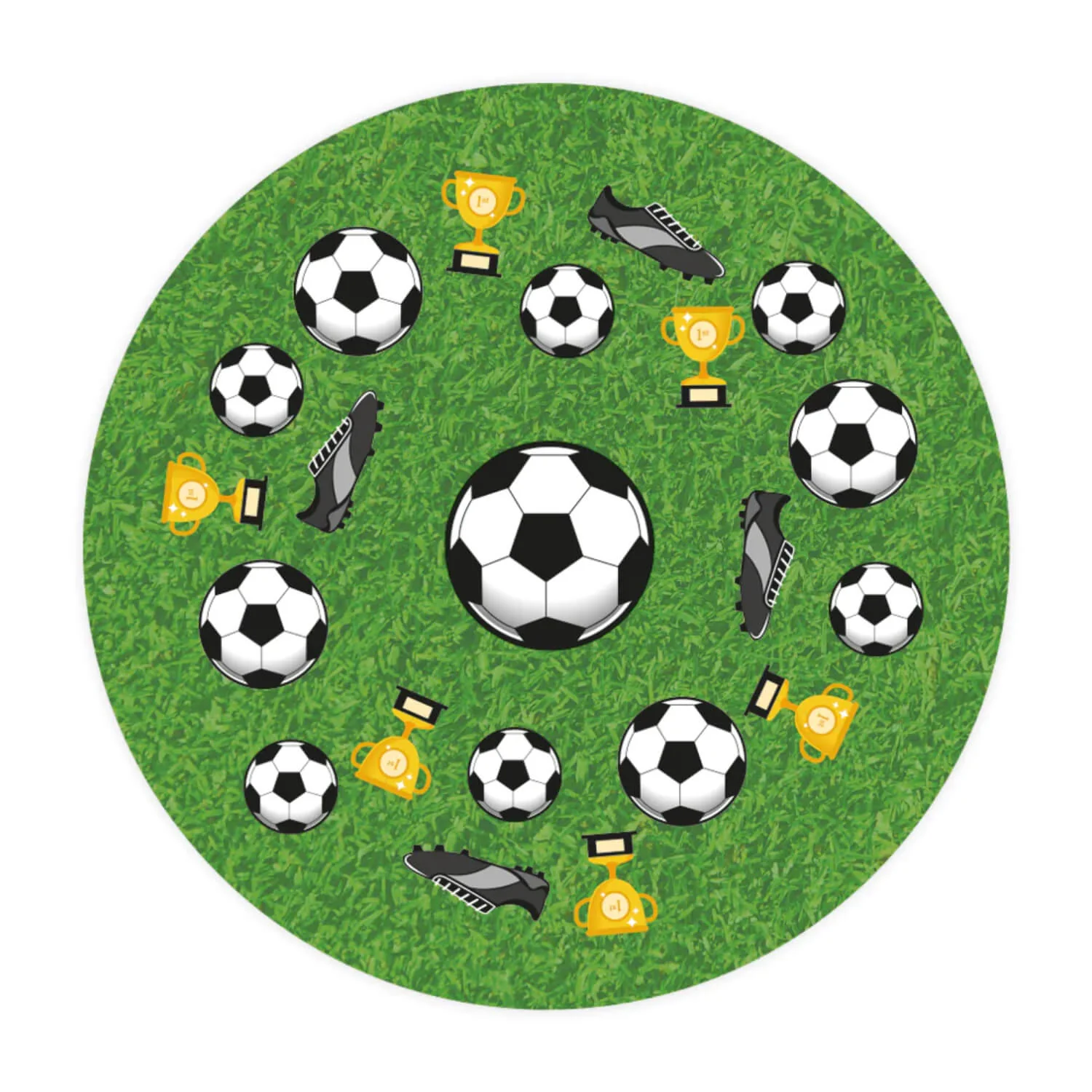Creative Party 75 Pack Cupcake Cases - Football - Image 2