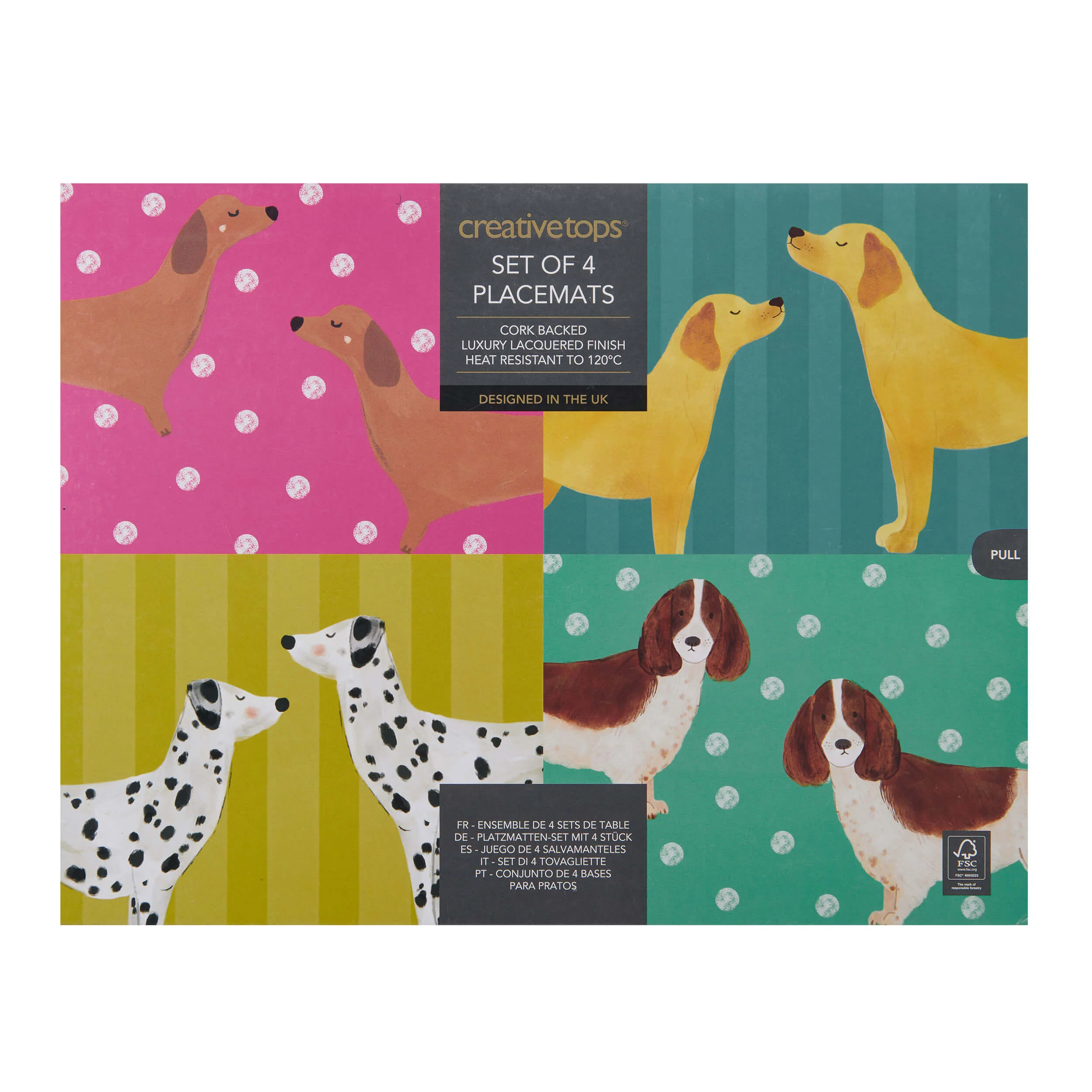 Creative Tops Set Of 4 Placemats - Dogs - Image 2