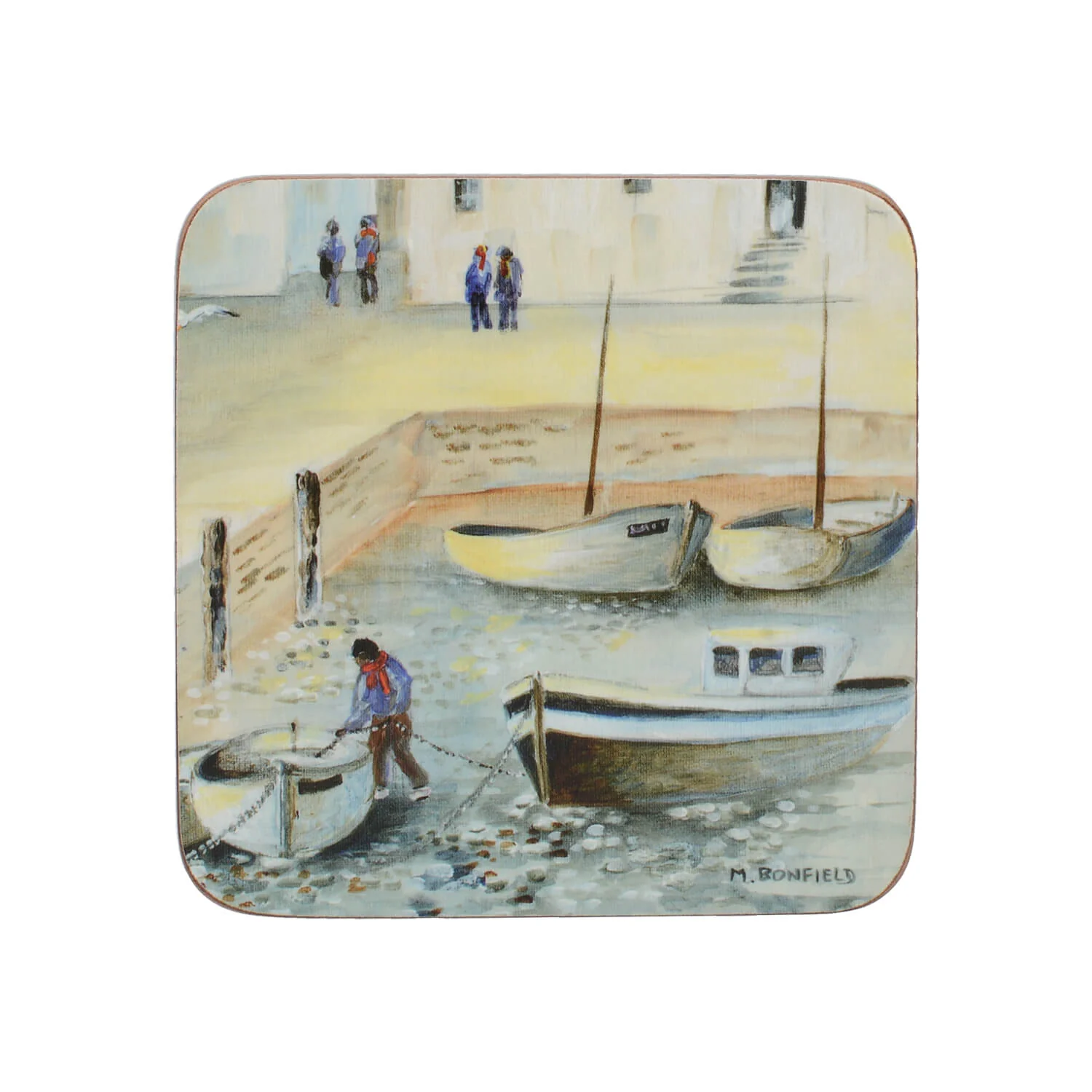 Creative Tops Set Of 4 Premium Coasters - Cornish Harbour - Image 2