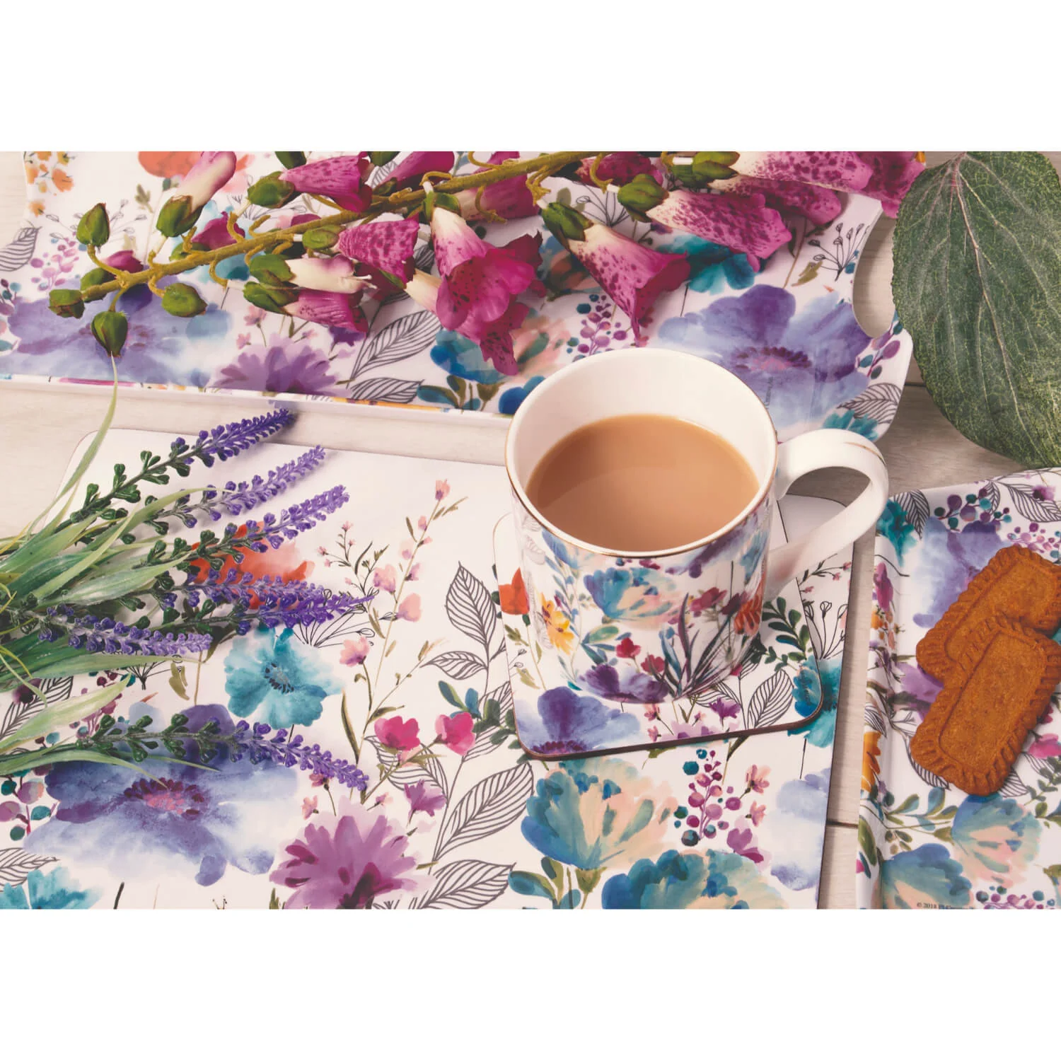 Creative Tops Set Of 4 Premium Coasters - Meadow Floral - Image 3