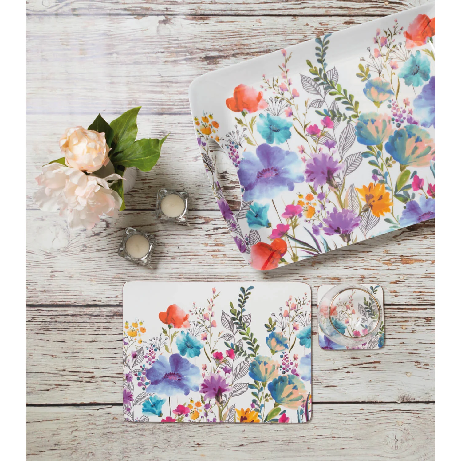 Creative Tops Set Of 4 Premium Coasters - Meadow Floral - Image 4