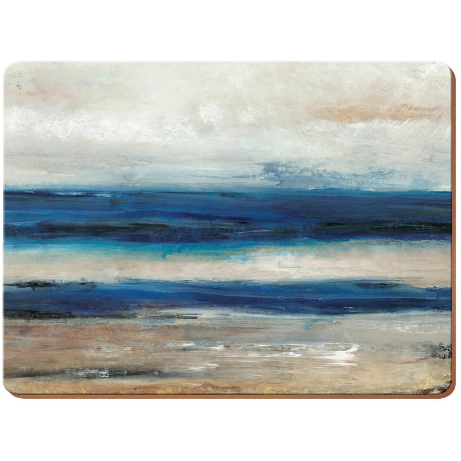 Creative Tops Set Of 4 Premium Placemats - Blue Abstract - Image 2