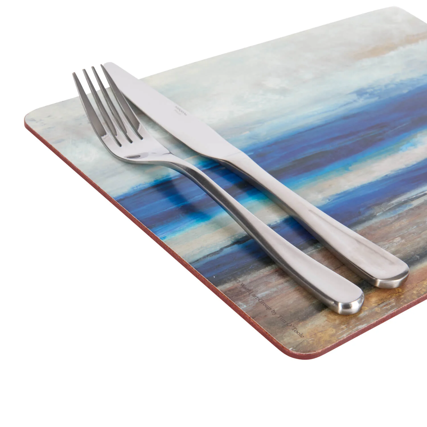 Creative Tops Set Of 4 Premium Placemats - Blue Abstract - Image 5