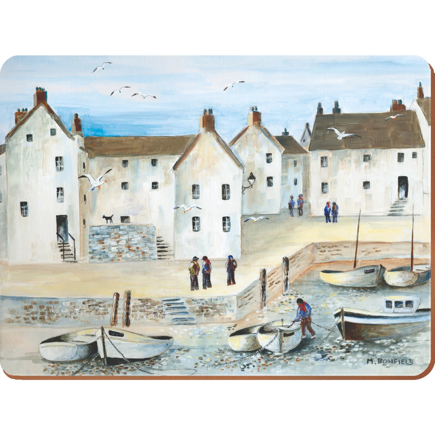 Creative Tops Set Of 4 Premium Placemats - Cornish Harbour - Image 2