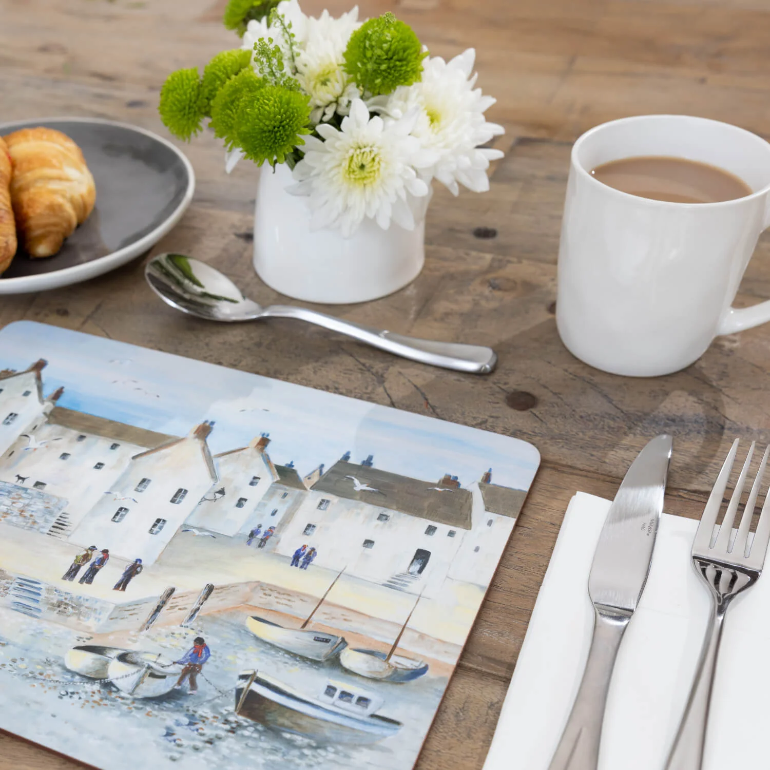 Creative Tops Set Of 4 Premium Placemats - Cornish Harbour - Image 3