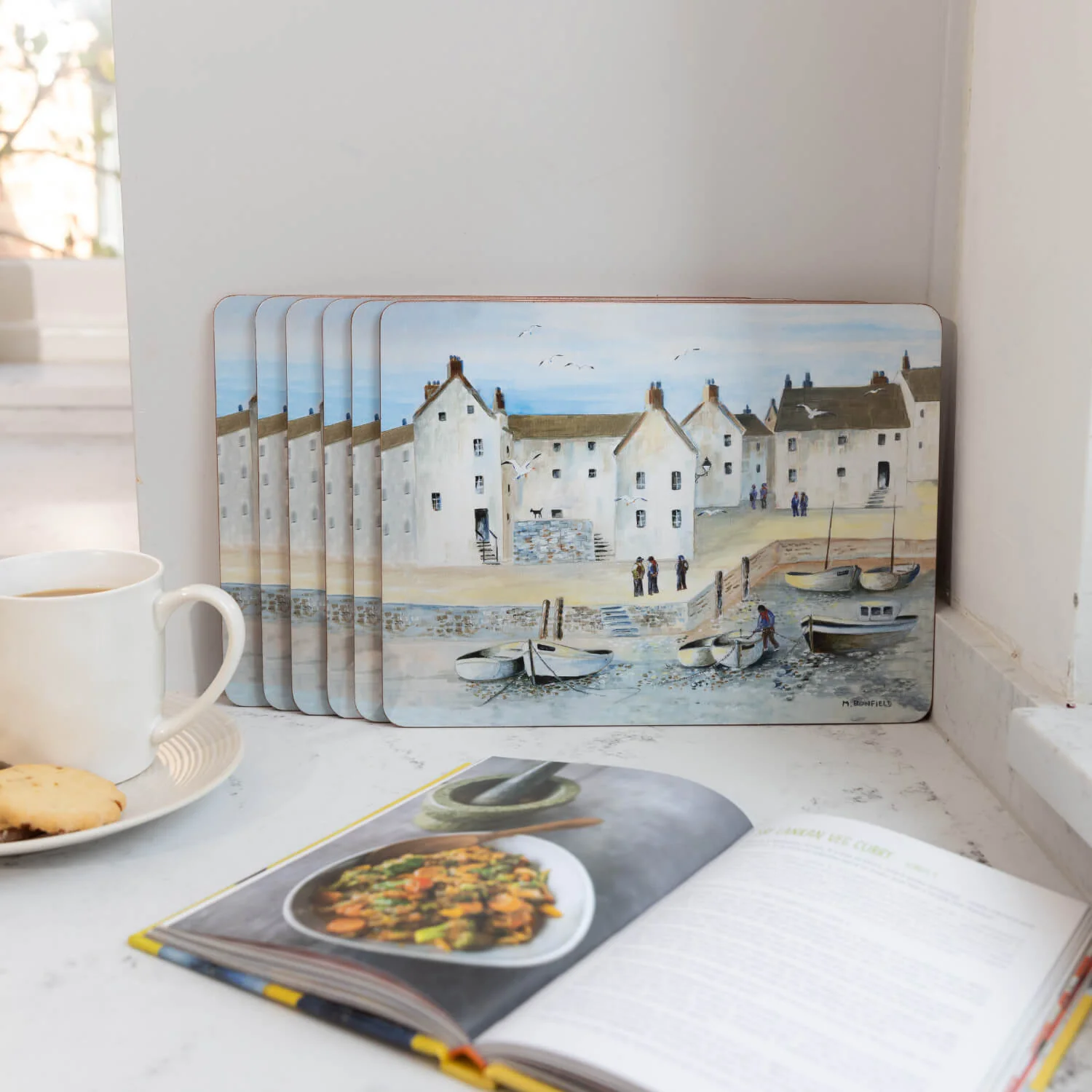 Creative Tops Set Of 4 Premium Placemats - Cornish Harbour - Image 5