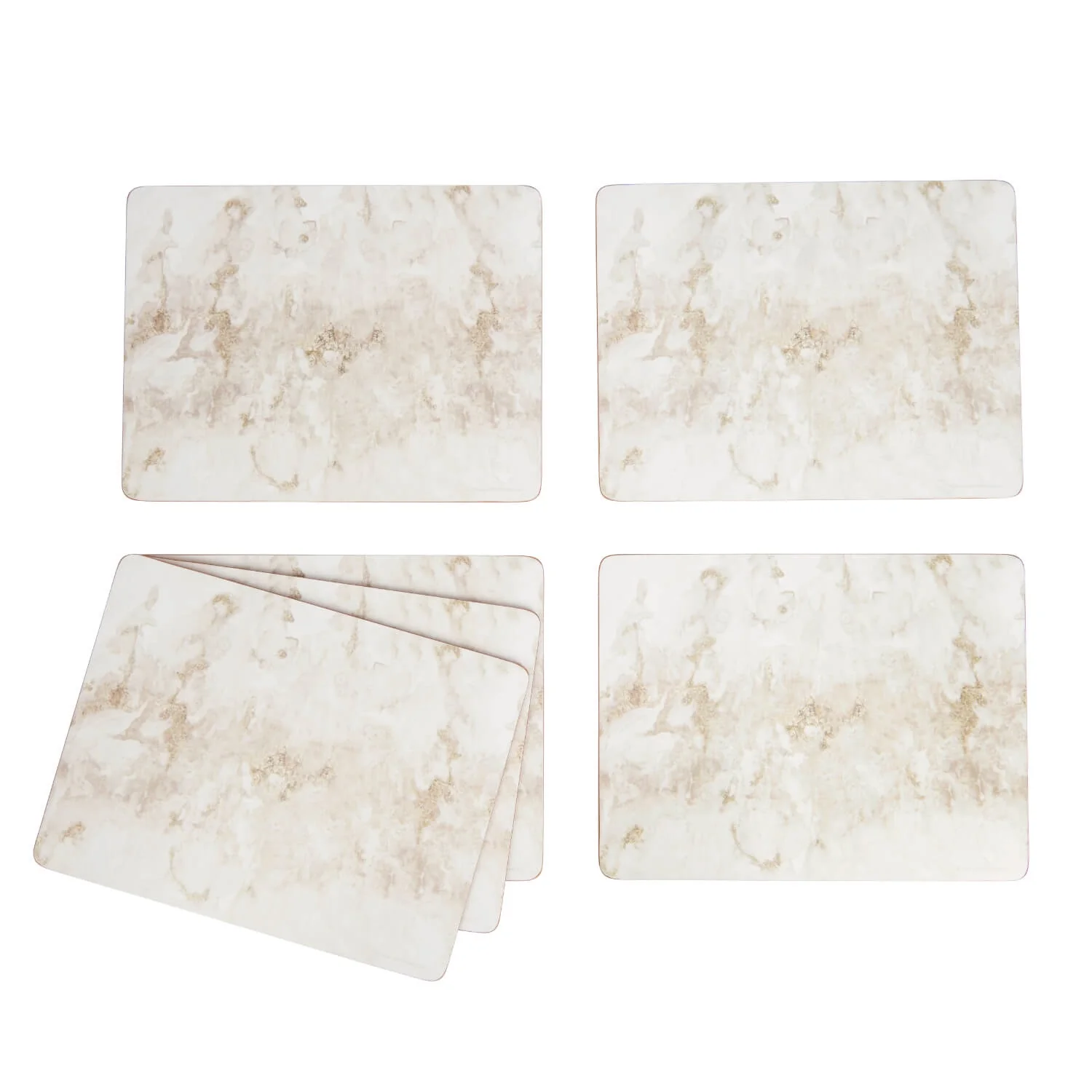 Creative Tops Set Of 4 Premium Placemats - Grey Marble