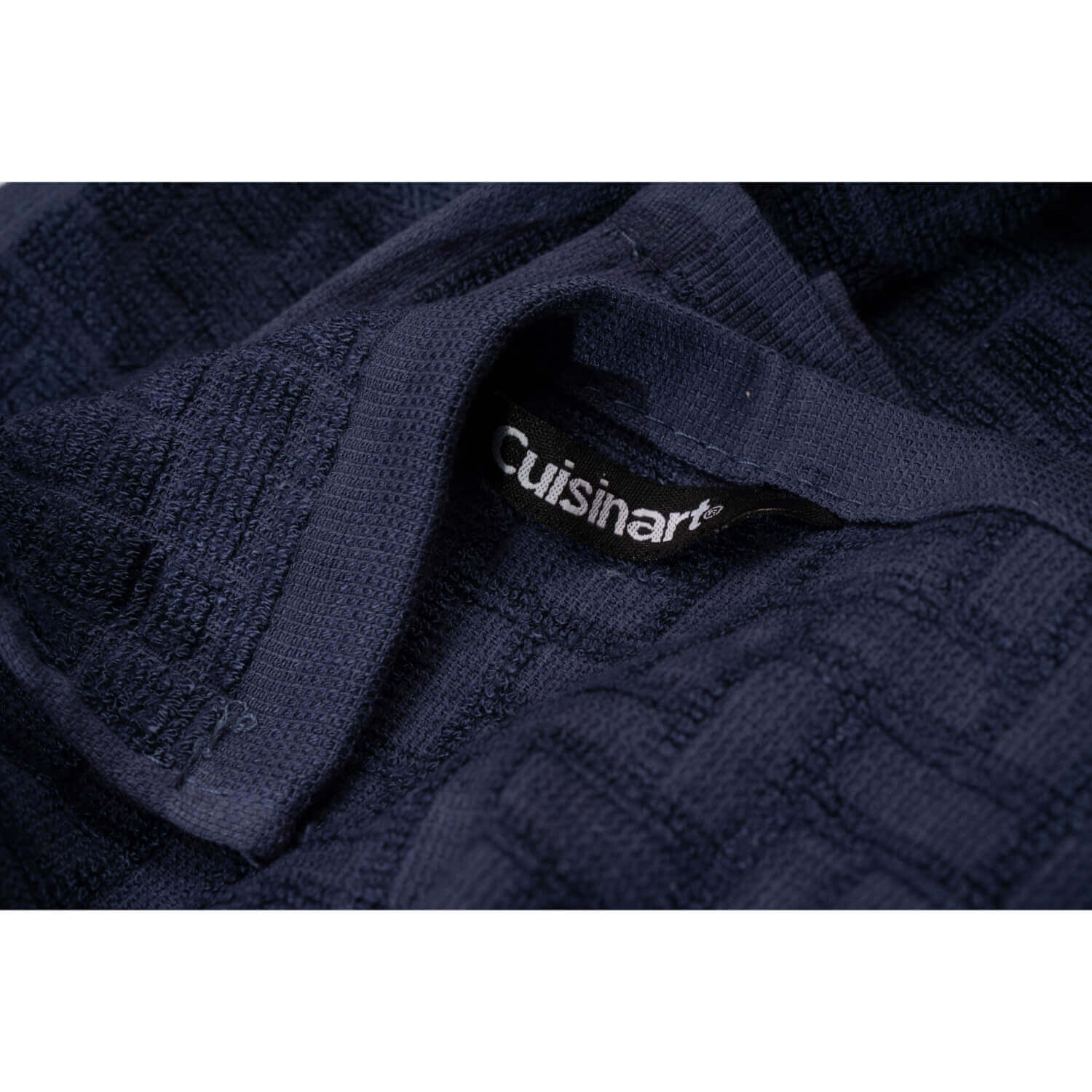 Cuisinart Pack of 2 Antimicrobial Professional Bamboo Sculpted Tea Towel - Blue - Image 3