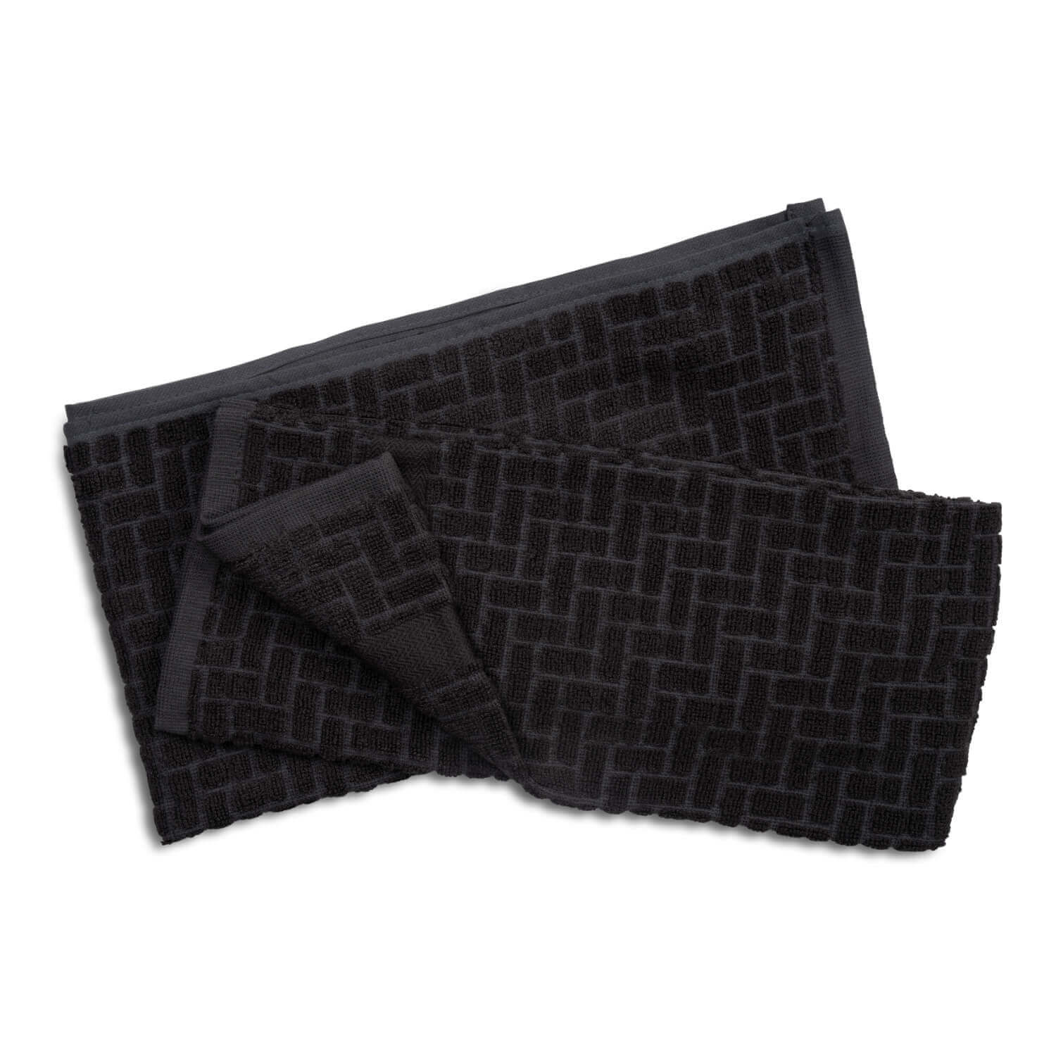 Cuisinart Pack of 2 Antimicrobial Professional Bamboo Sculpted Tea Towel - Charcoal - Image 4