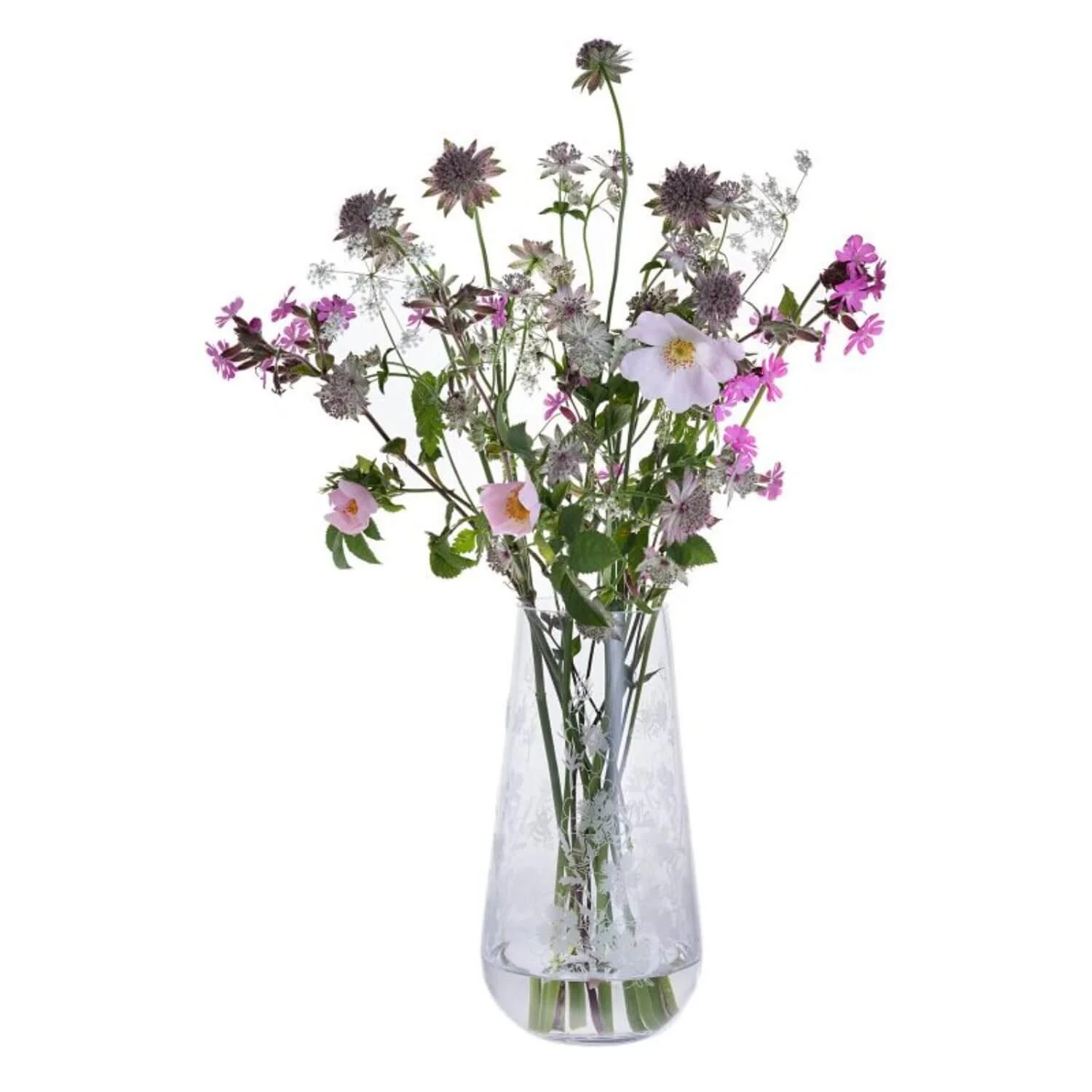 Dartington Bloom Tapered Vase - Bees & Potentilla - Image 2