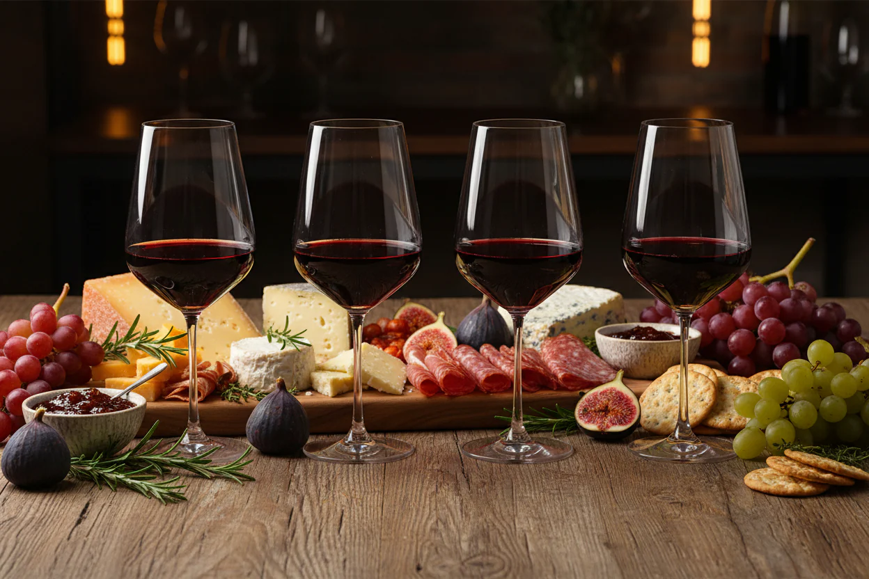 Dartington Cheers! 4 Piece Red Wine Glass Set - Image 3