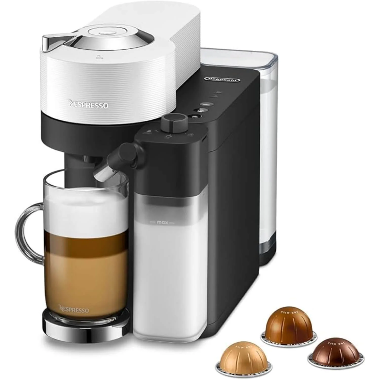 De'Longhi Nespresso ENV300.W Vertuo Lattissima Espresso Coffee Machine with Automatic Milk Frother - White - Image 6