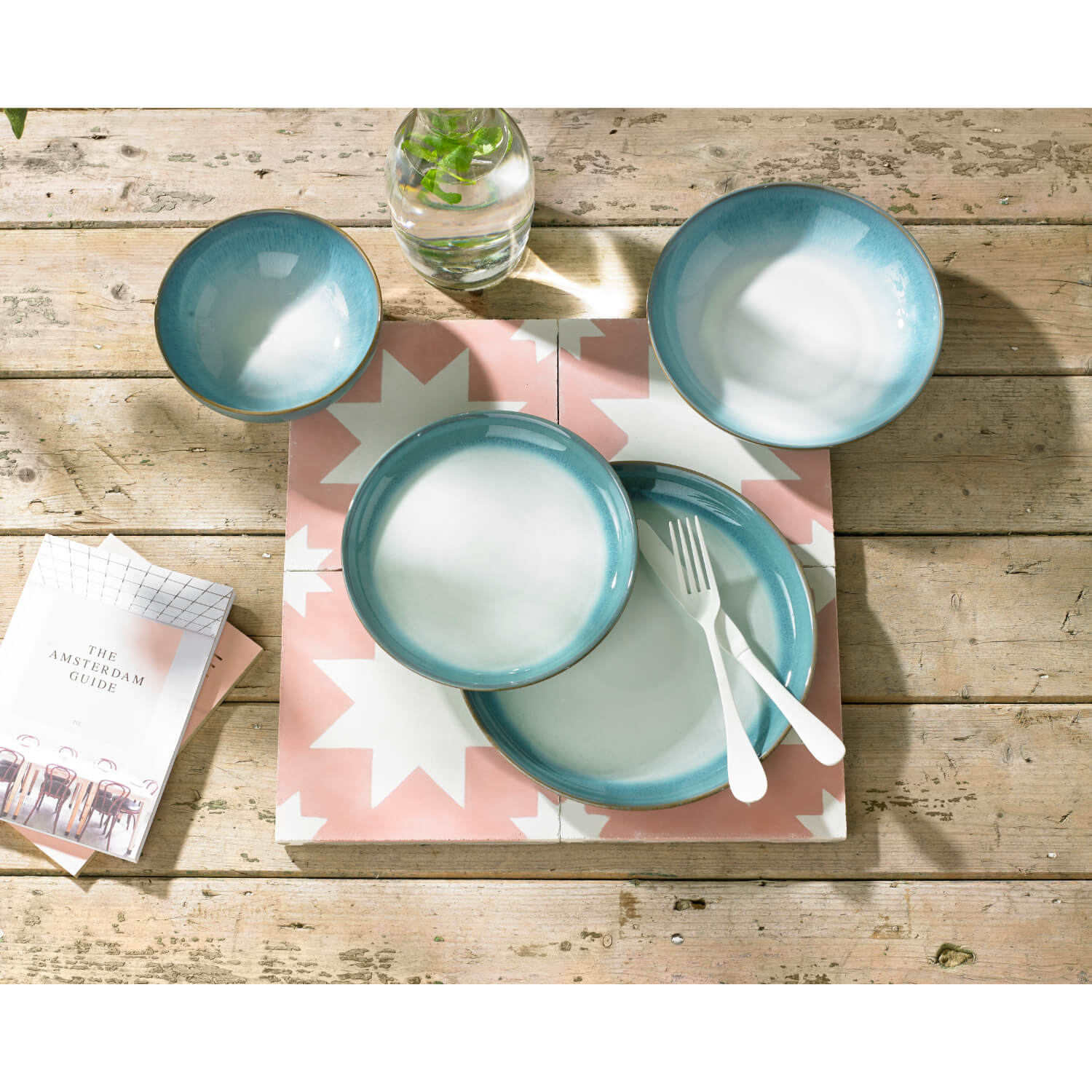 Denby 17cm Small Coupe Plate - Azure Haze - Image 3