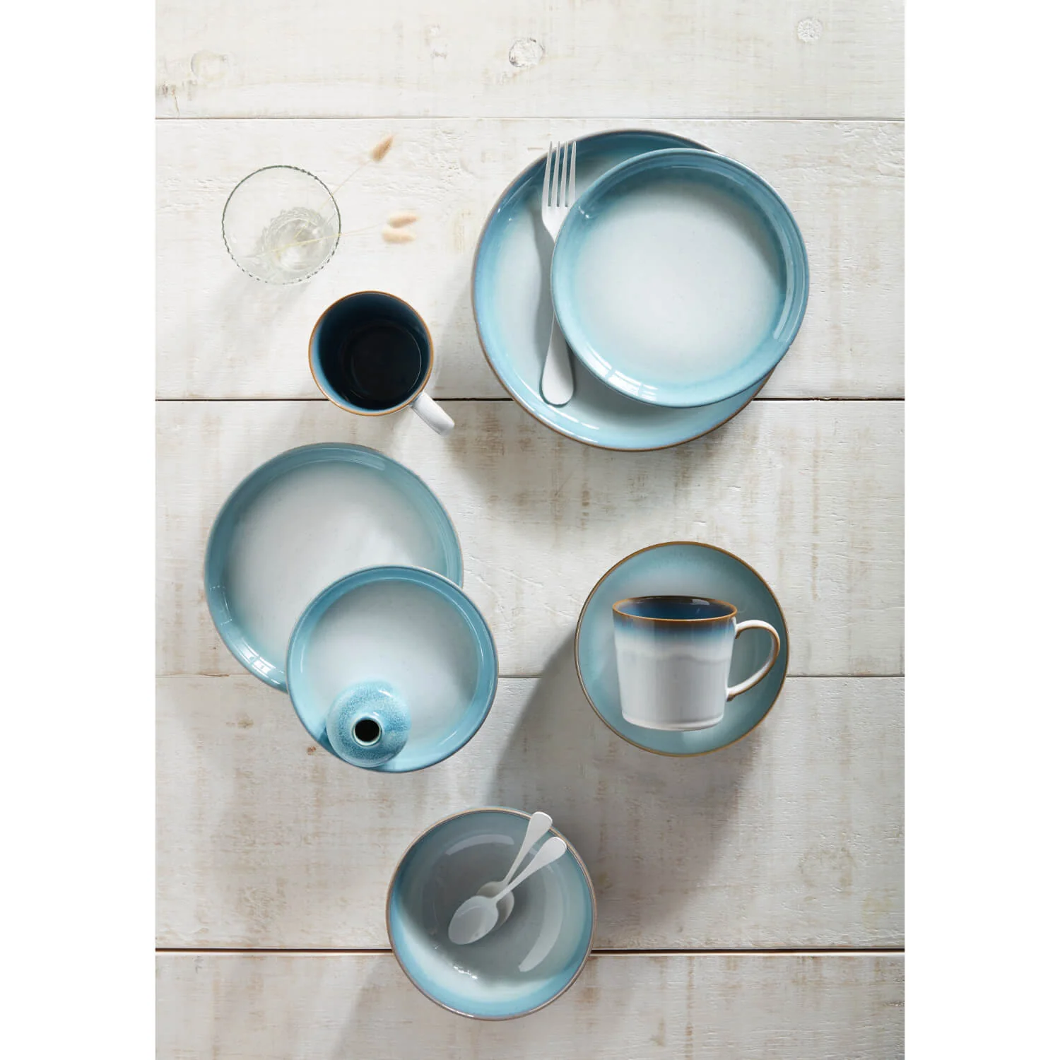 Denby 22cm Pasta Bowl - Azure Haze - Image 2
