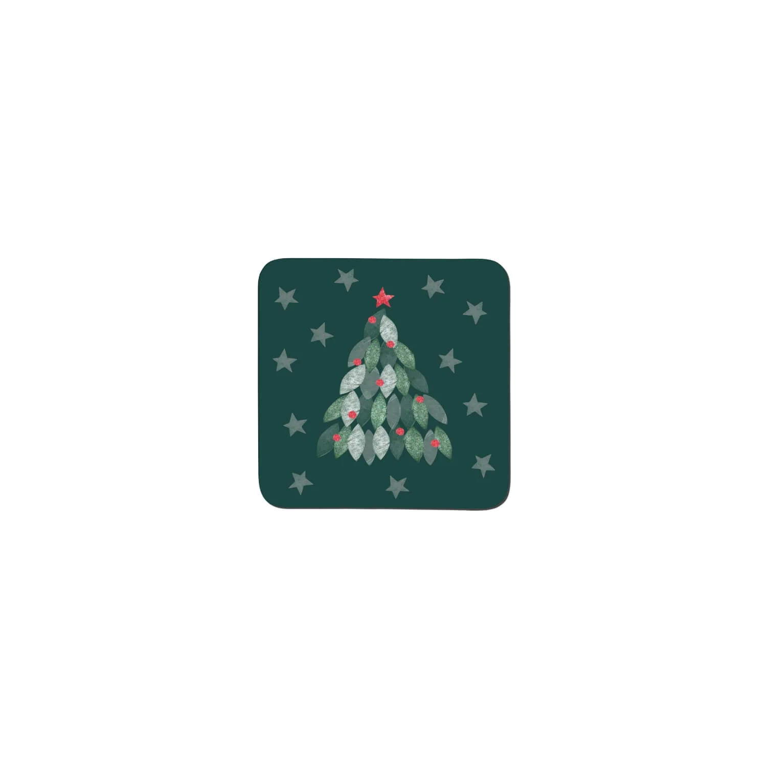 Denby Christmas Evergreen Coasters - Set of 6