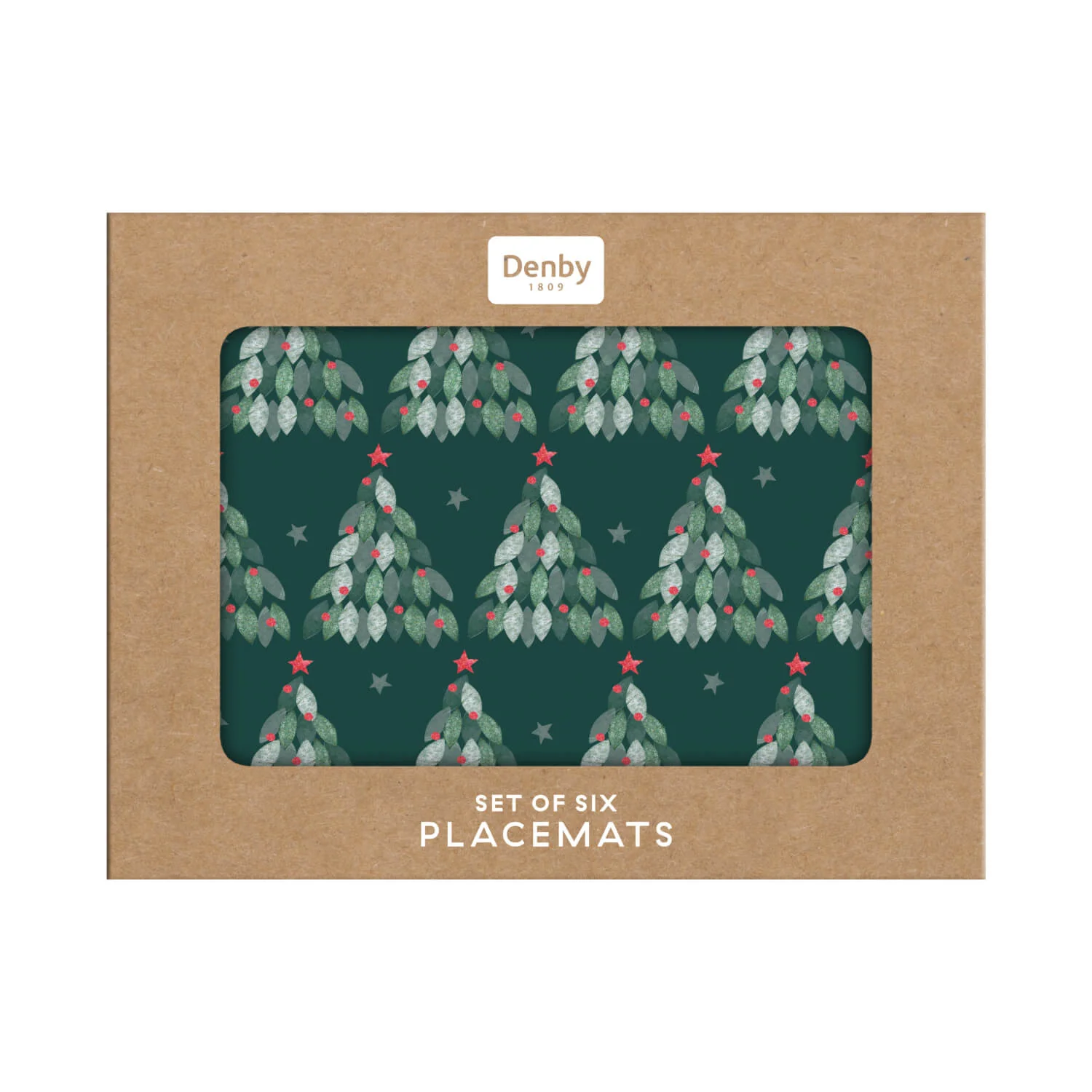 Denby Christmas Evergreen Placemats - Set of 6 - Image 2