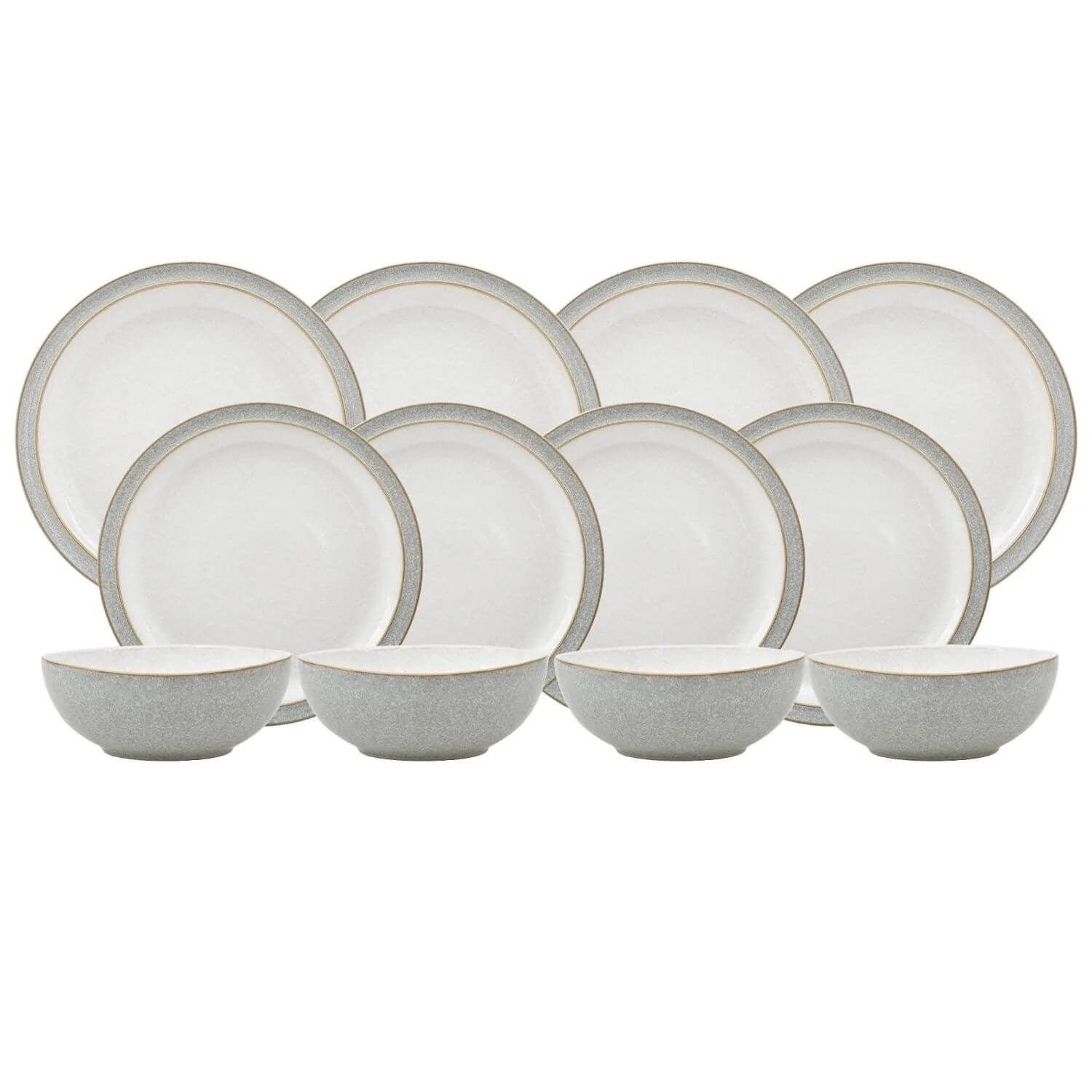 Denby Elements Light Grey Dinnerware Set - 12 Piece