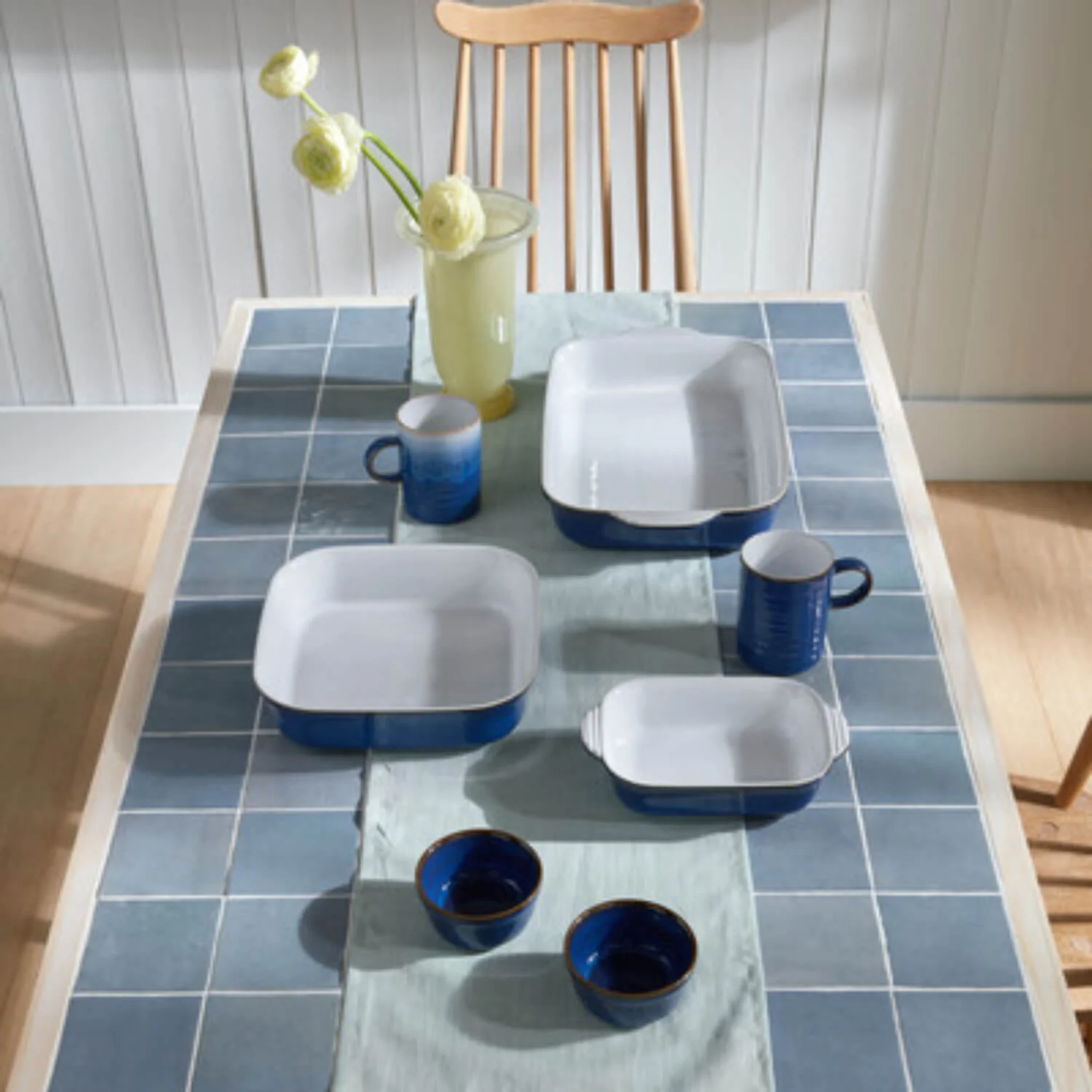 Denby Imperial Blue Large 39.5cm Rectangular Oven Dish - Image 2