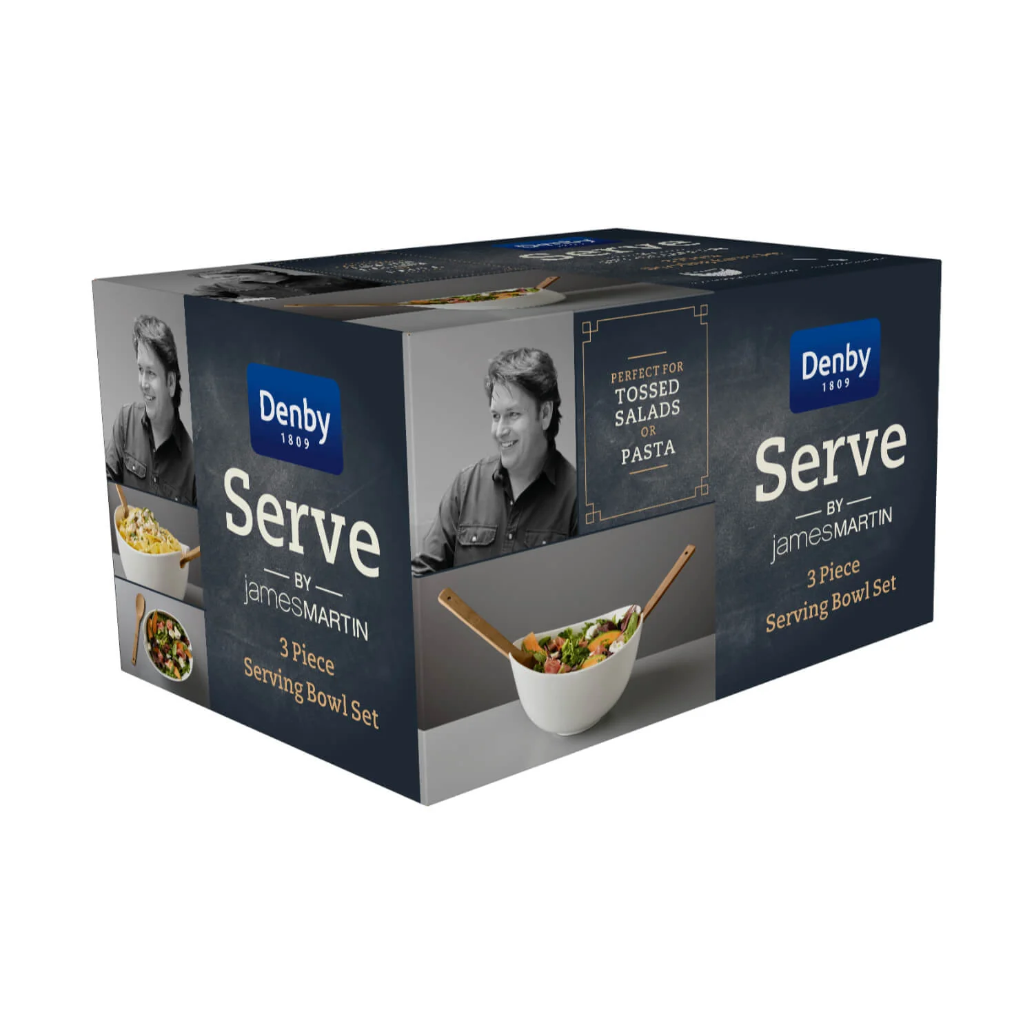 Denby James Martin 3-Piece Serving Bowl Set - Image 2