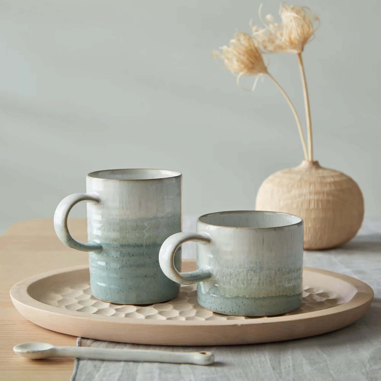 Denby Kiln 295ml Small Ridged Mug - Green - Image 3