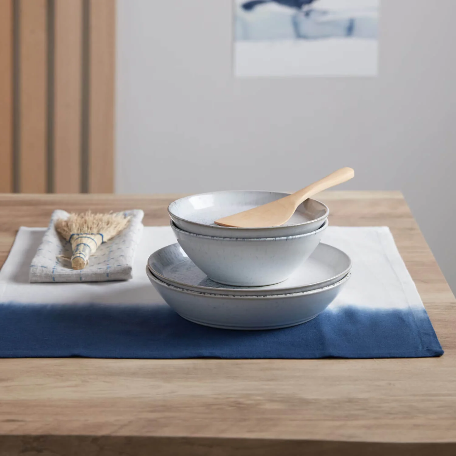 Denby Kiln 12 Piece Dinnerware Set - Blue - Image 10