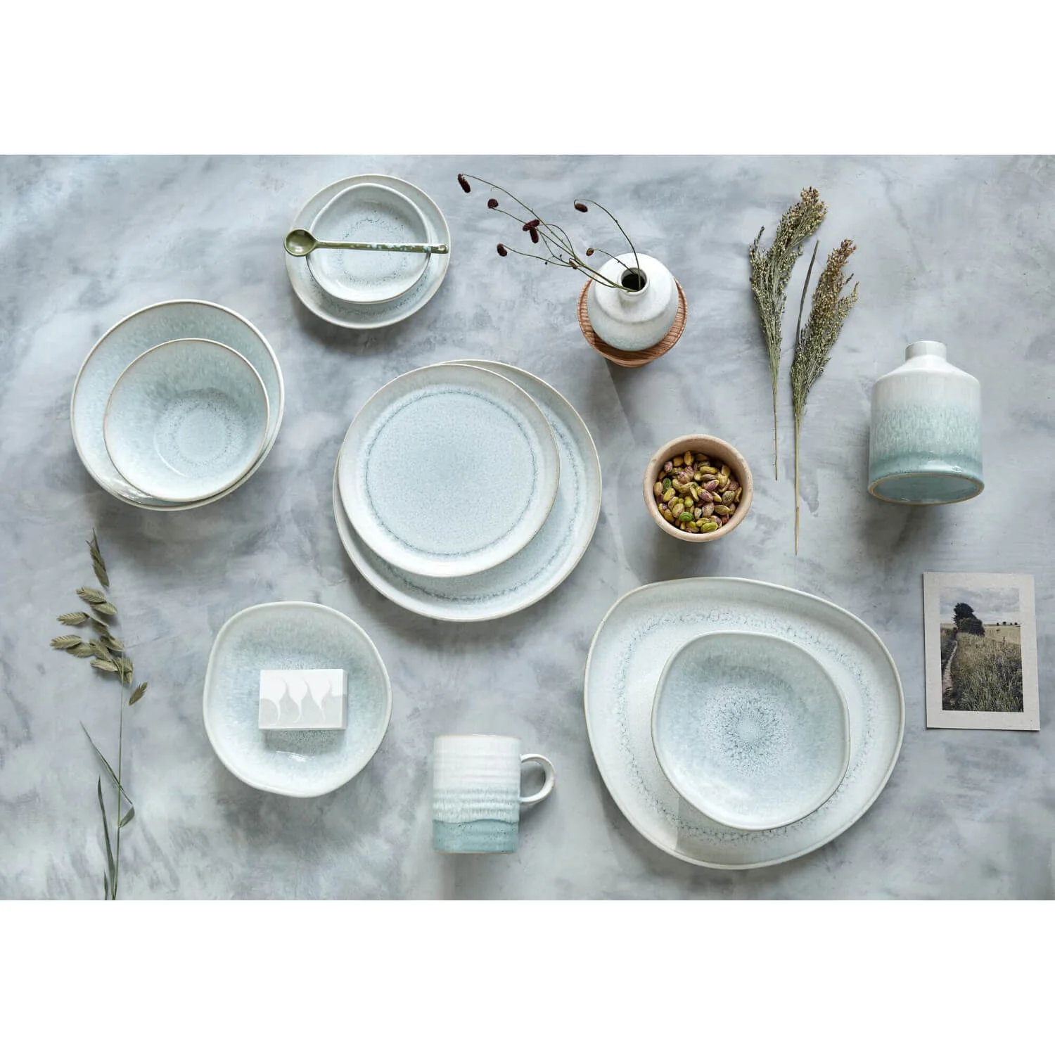 Denby Kiln 30cm Large Organic Platter - Green - Image 7