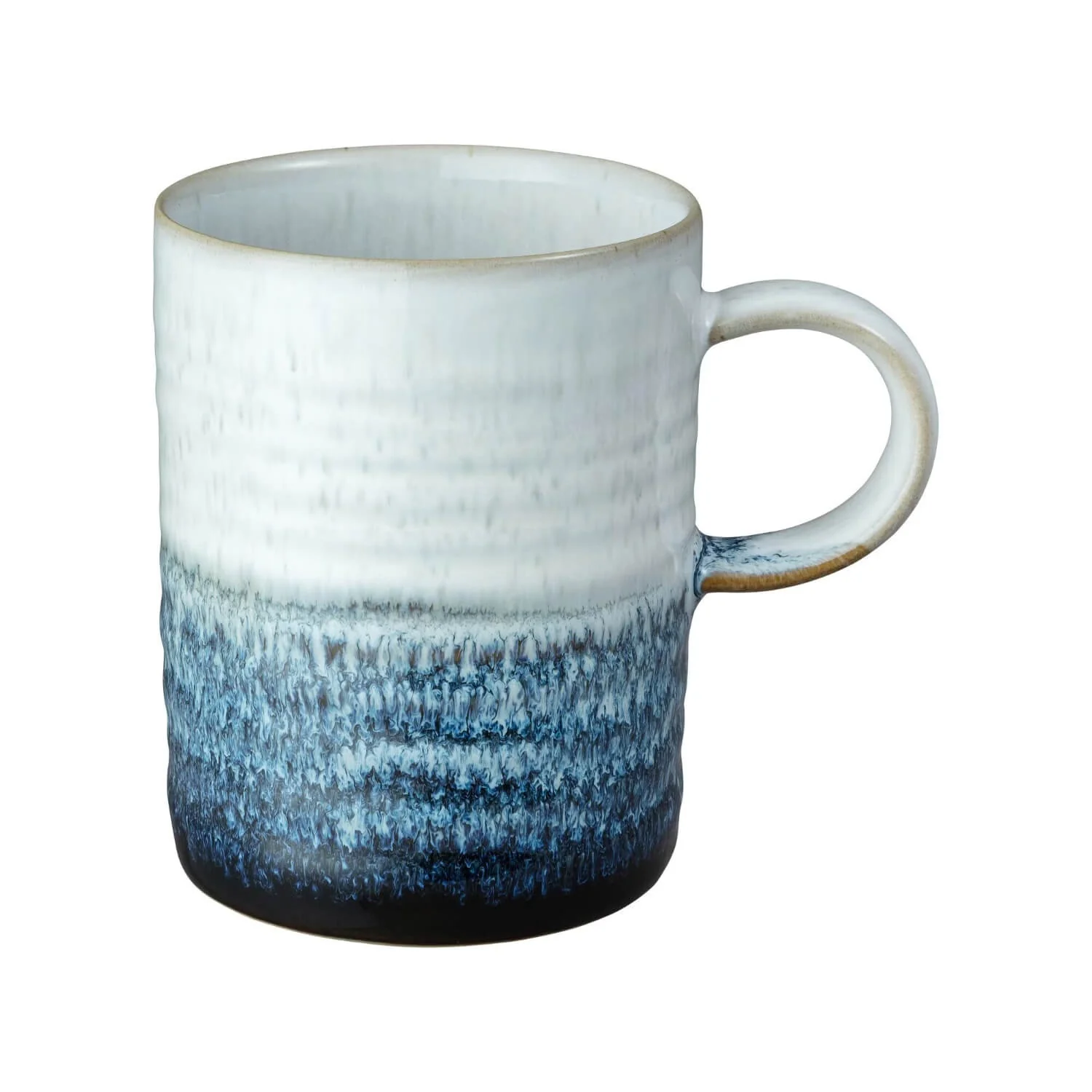 Denby Stoneware Kiln 370ml Ridged Mug - Blue