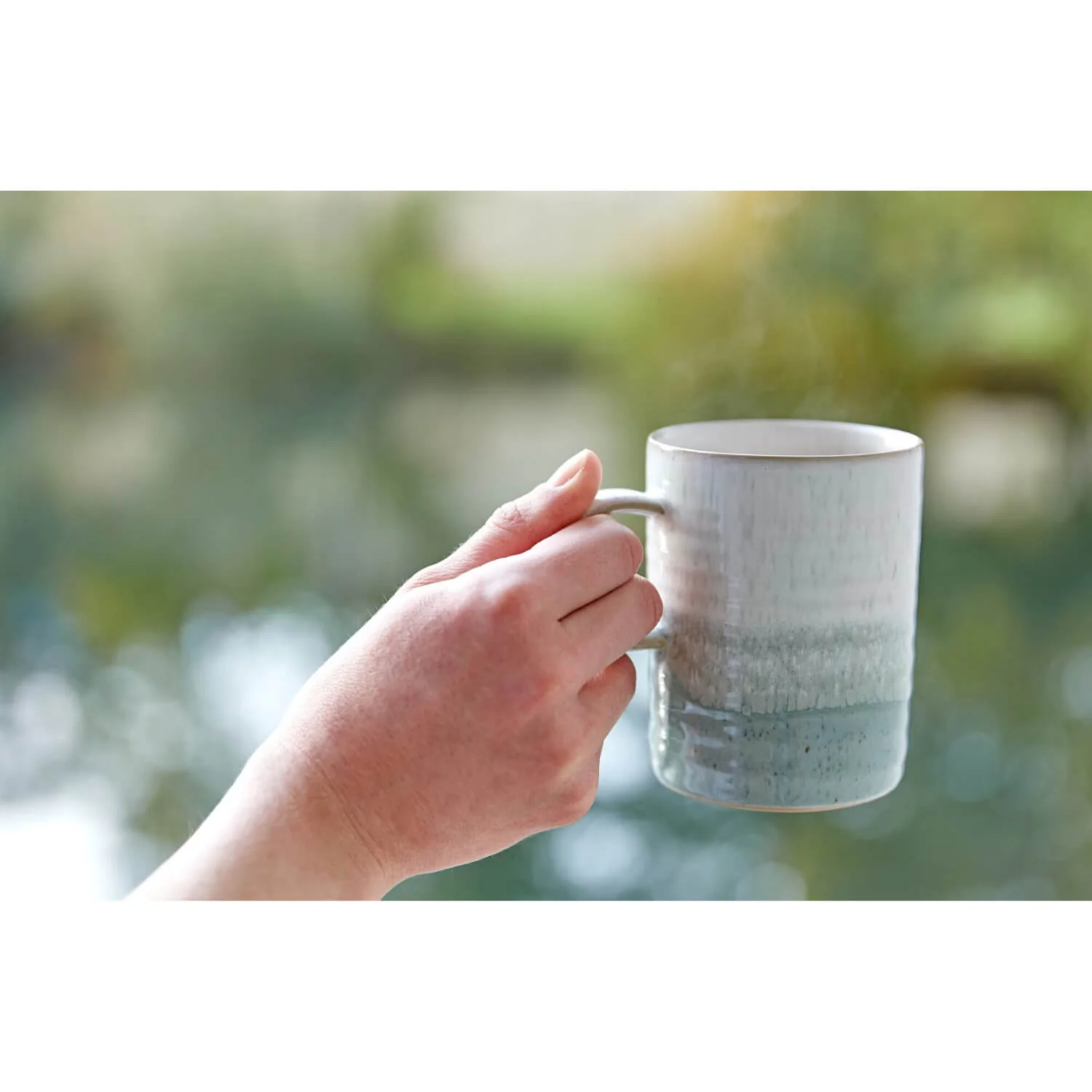 Denby Stoneware Kiln 370ml Ridged Mug - Green - Image 3