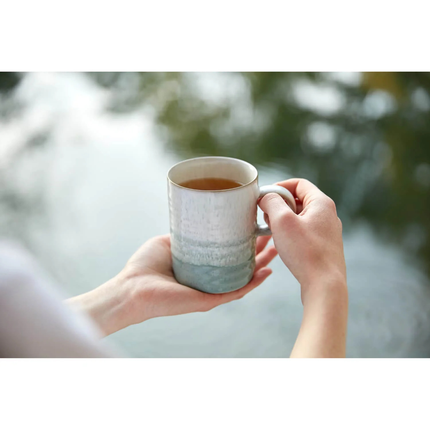 Denby Stoneware Kiln 370ml Ridged Mug - Green - Image 6