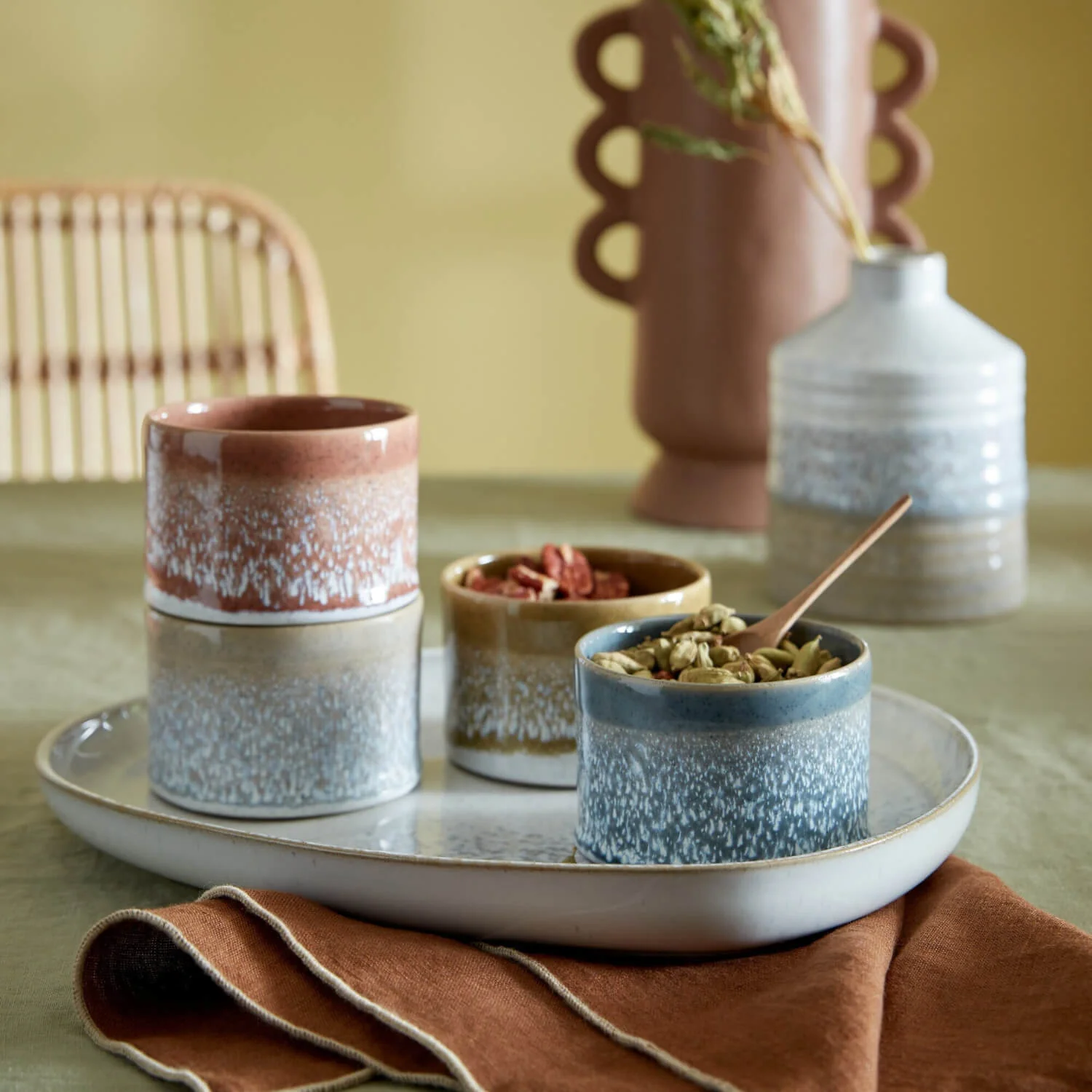 Denby Kiln Accents Small Round Pot - Taupe - Image 3