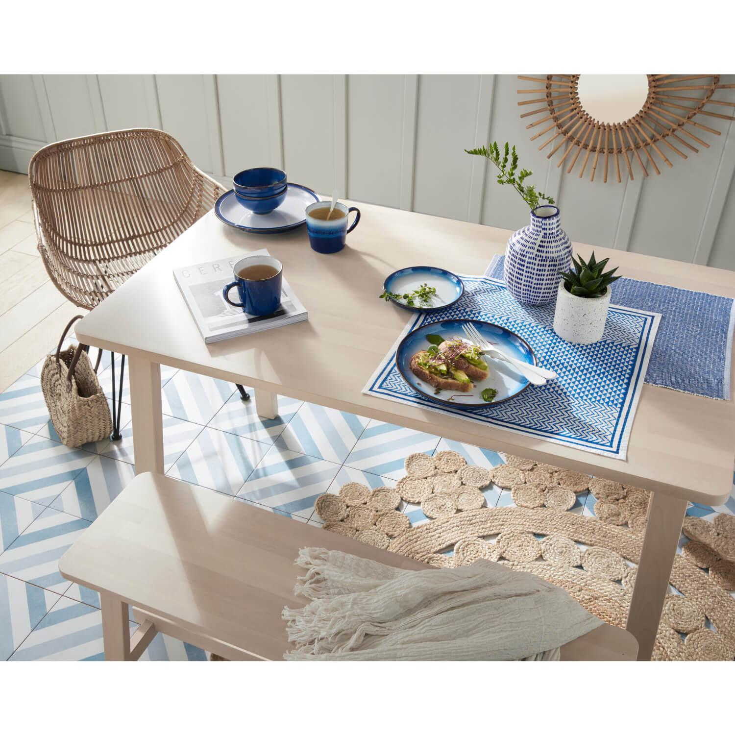 Denby Blue Haze Coupe Tableware Set - 12 Piece - Image 5