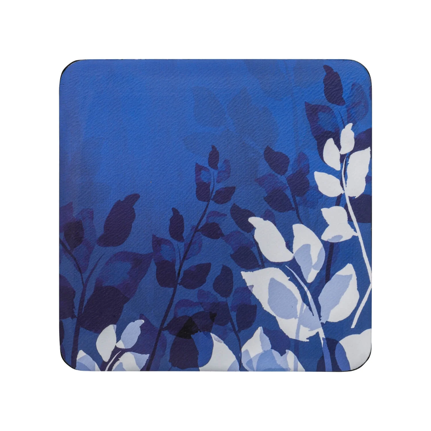 Denby Pottery Colours 12 Piece Placemat & Coaster Set - Blue Foliage - Image 2