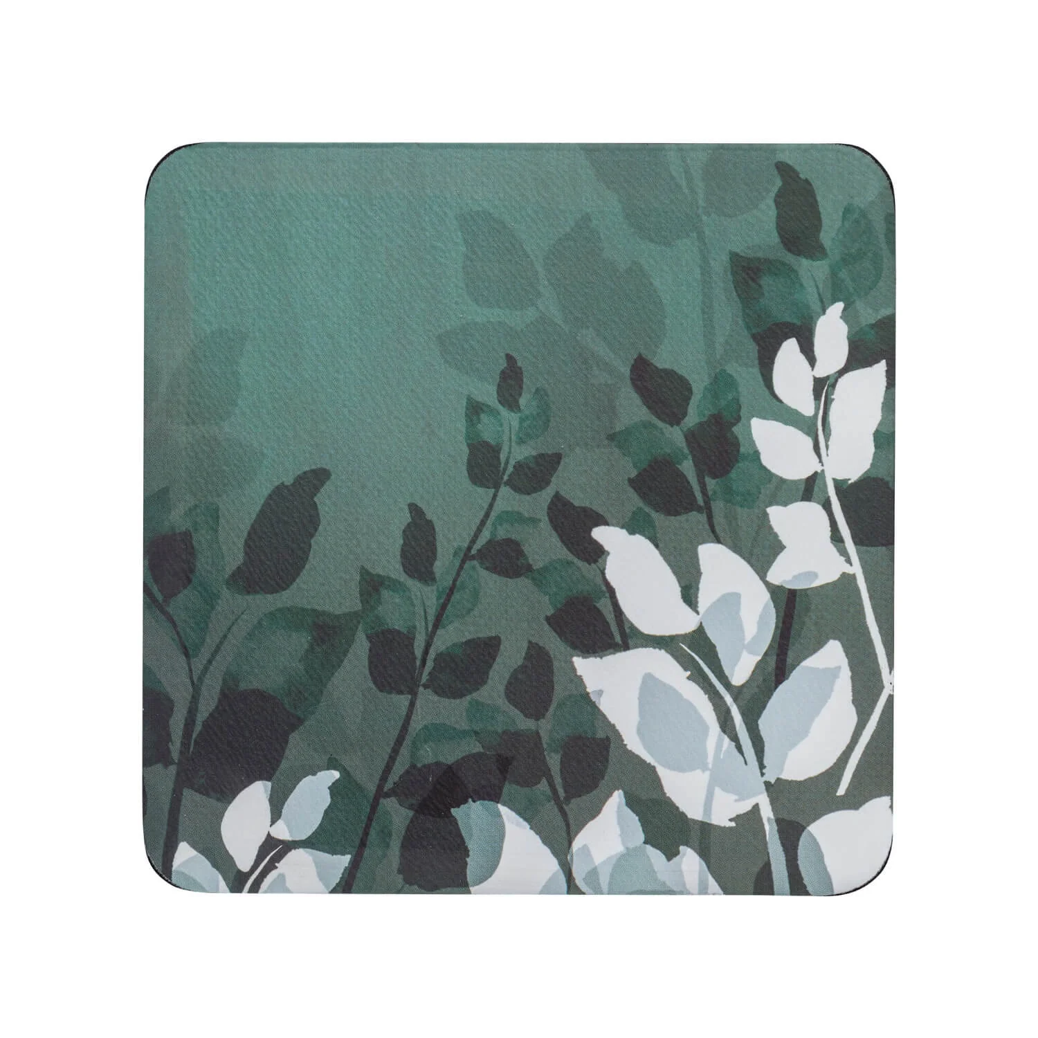 Denby Pottery Colours 12 Piece Placemat & Coaster Set - Green Foliage - Image 2