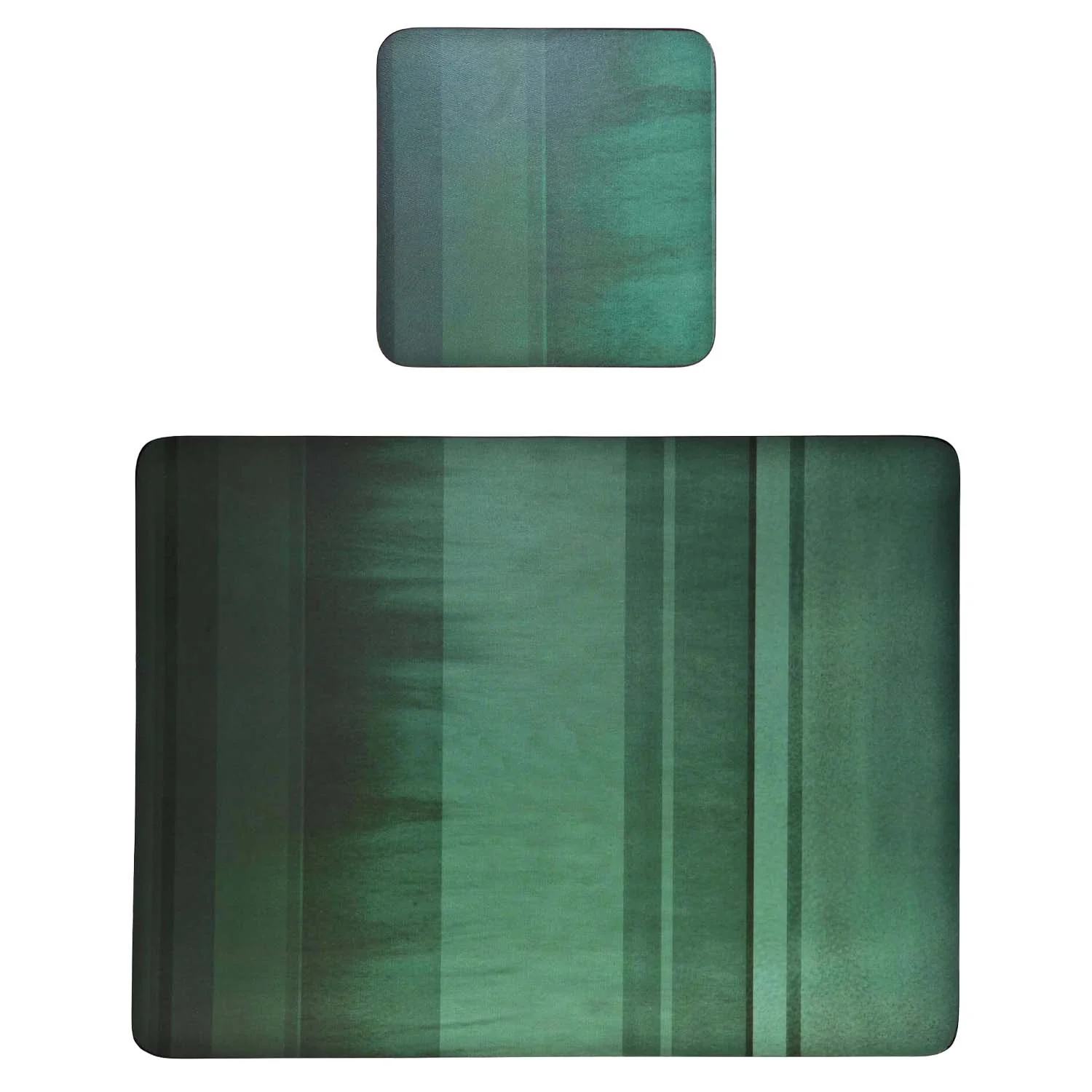 Denby Pottery Colours 12 Piece Placemat & Coaster Set - Green