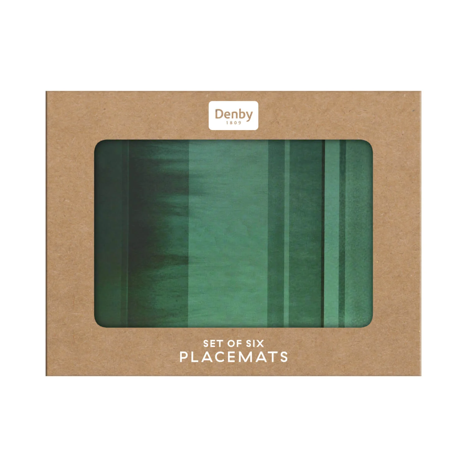 Denby Pottery Colours 12 Piece Placemat & Coaster Set - Green - Image 5