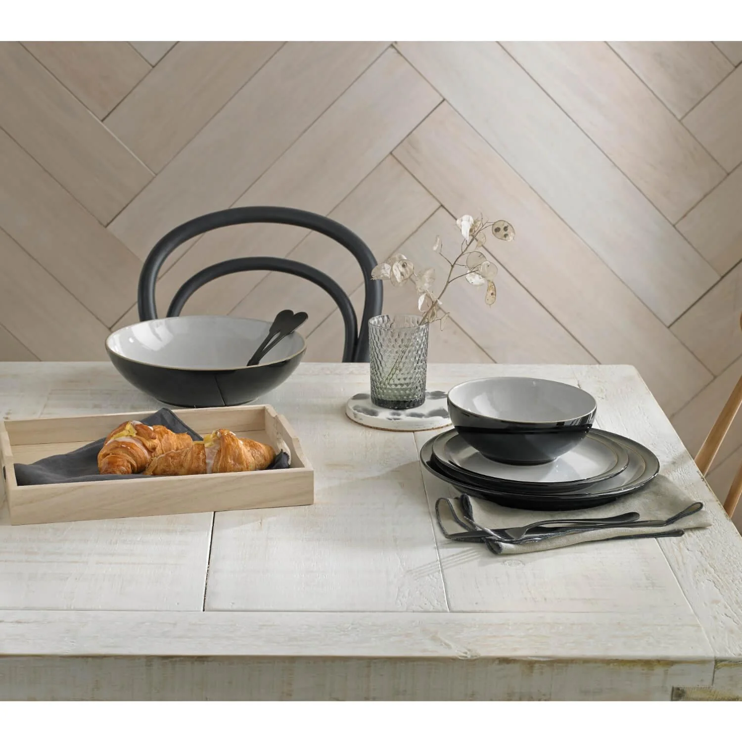 Denby Elements Black Small Plate - 17.5cm - Image 3