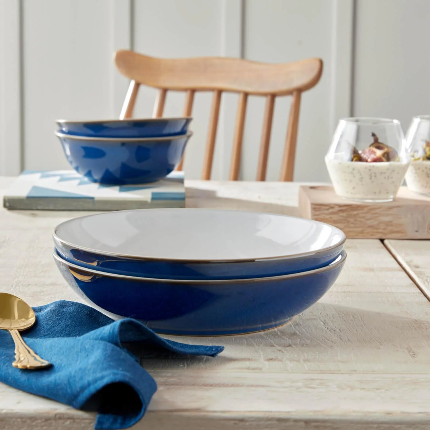 Denby Imperial Blue Pasta Bowl - 22cm - Image 3