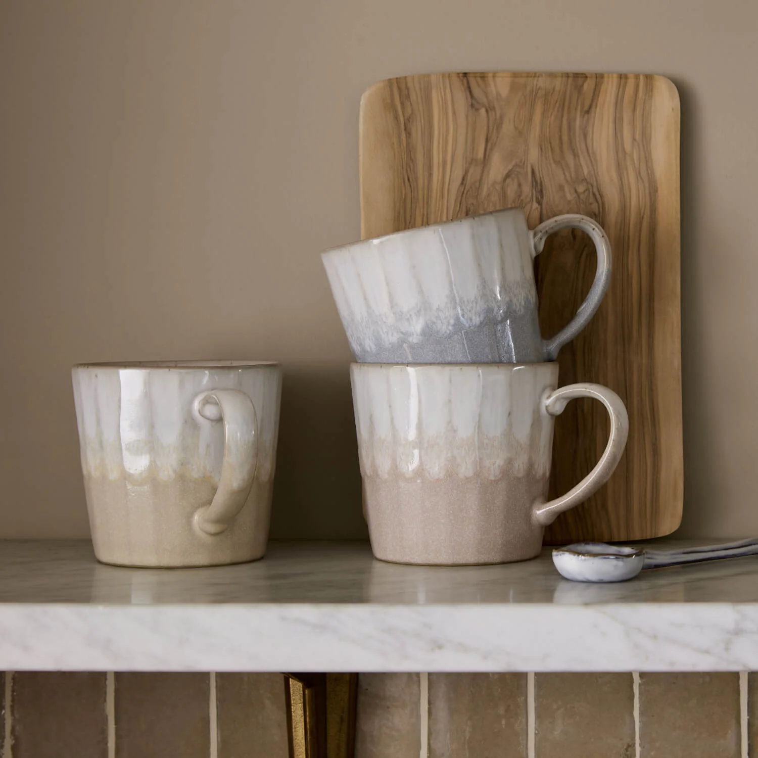 Denby Stoneware 400ml Reactive Mug - Pink - Image 3